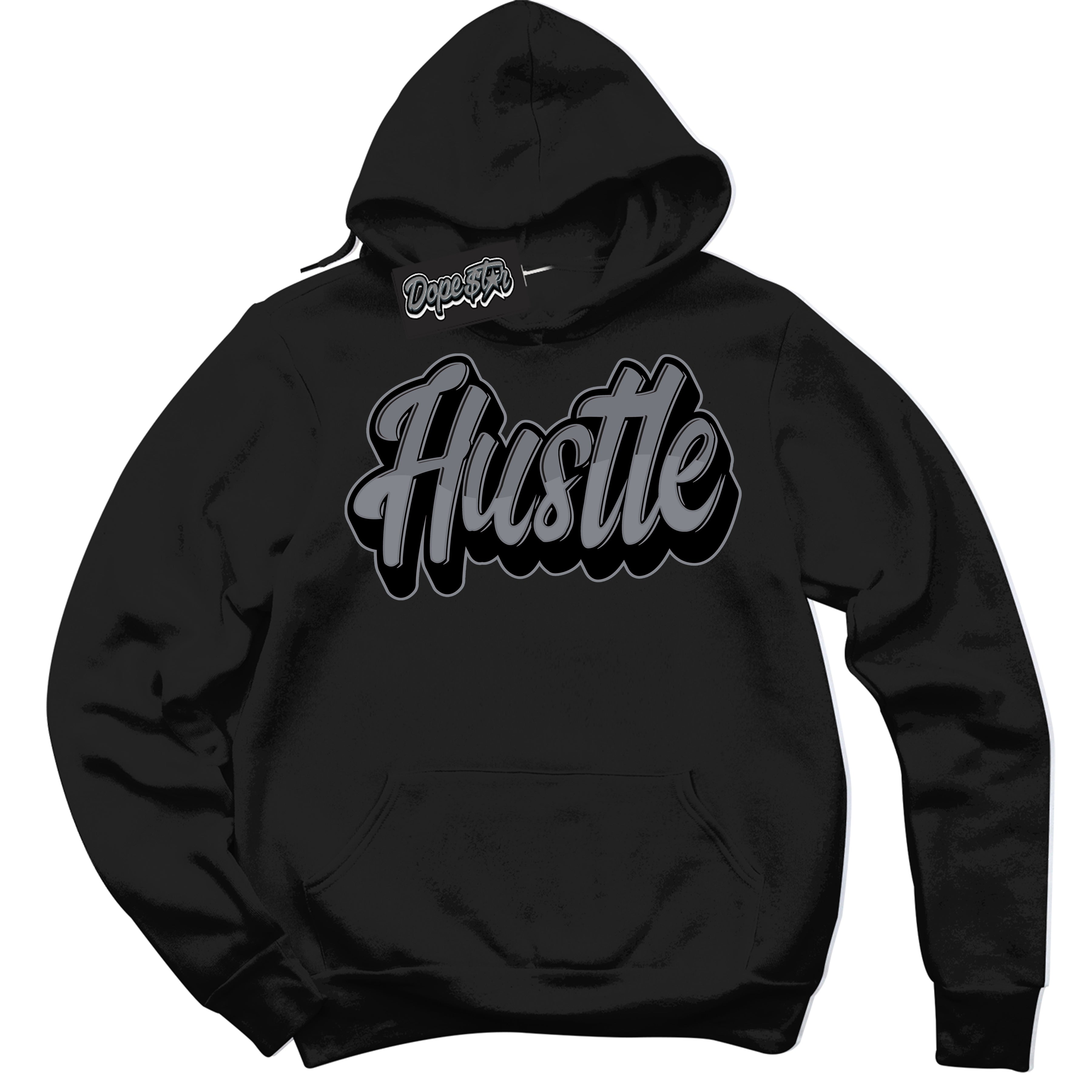 AJ12 Retro Barons ‘Hustle – Black Streetwear Hoodie | Sneaker Matching sweatshirt for AJ12 Retro Barons | Graphic Hoodie for Men & Women Streetwear by Sneaker Shirts Outlet.