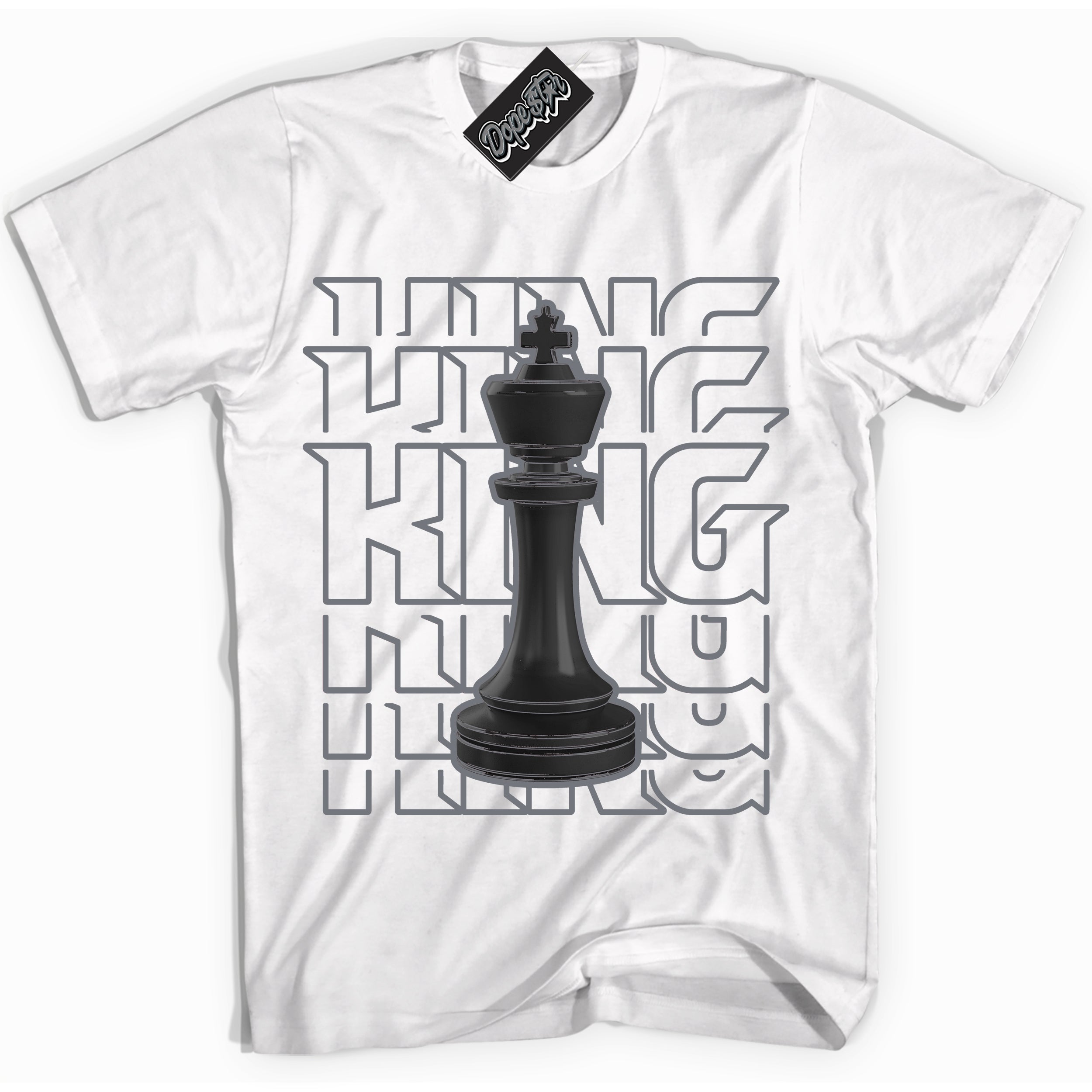 AJ12 Retro Barons ‘King Chess – White Streetwear T-Shirt | Sneaker Matching shirt for AJ12 Retro Barons | Graphic Tee for Men & Women Streetwear by Sneaker Shirts Outlet.