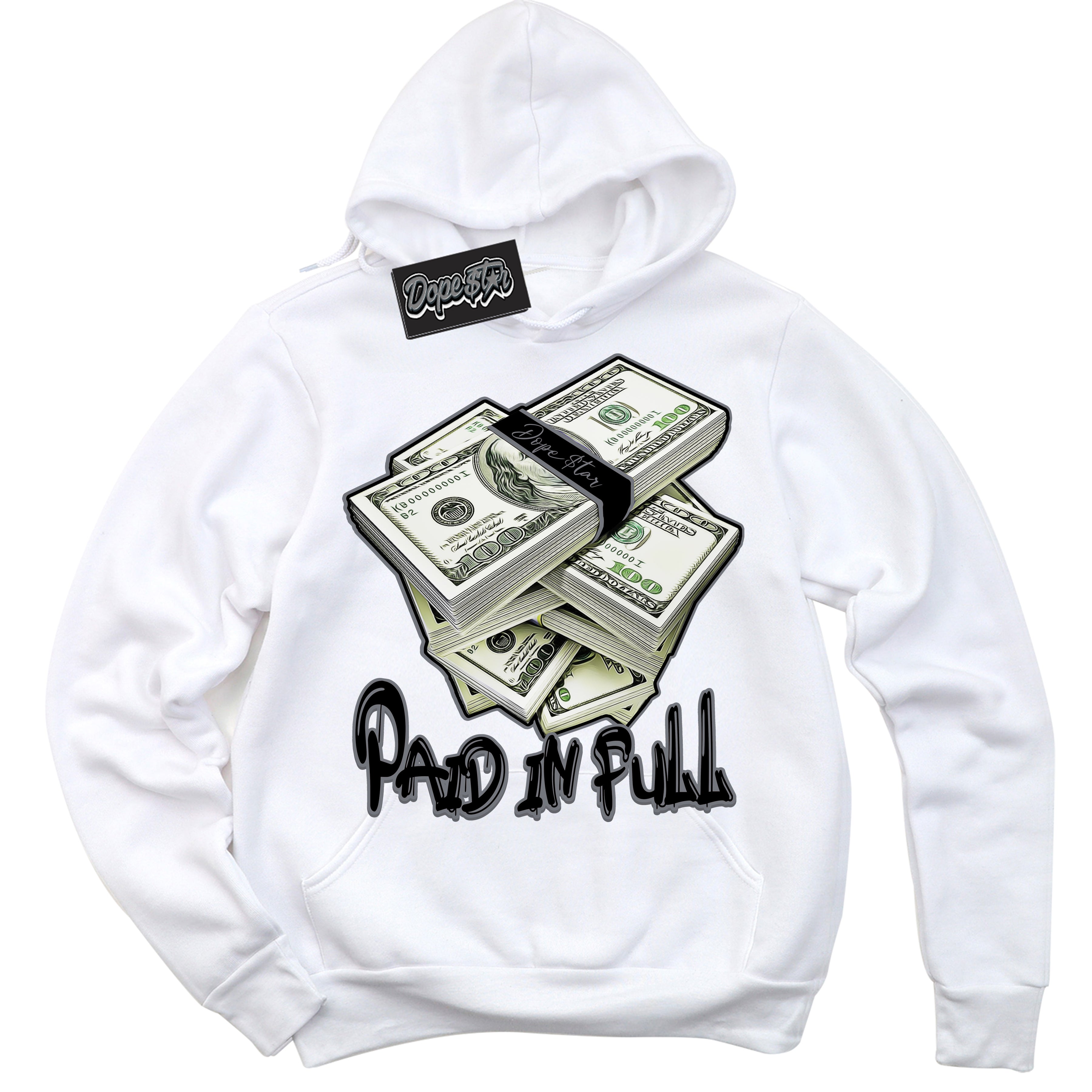 AJ12 Retro Barons ‘Paid In Full – White Streetwear Hoodie | Sneaker Matching sweatshirt for AJ12 Retro Barons | Graphic Hoodie for Men & Women Streetwear by Sneaker Shirts Outlet.