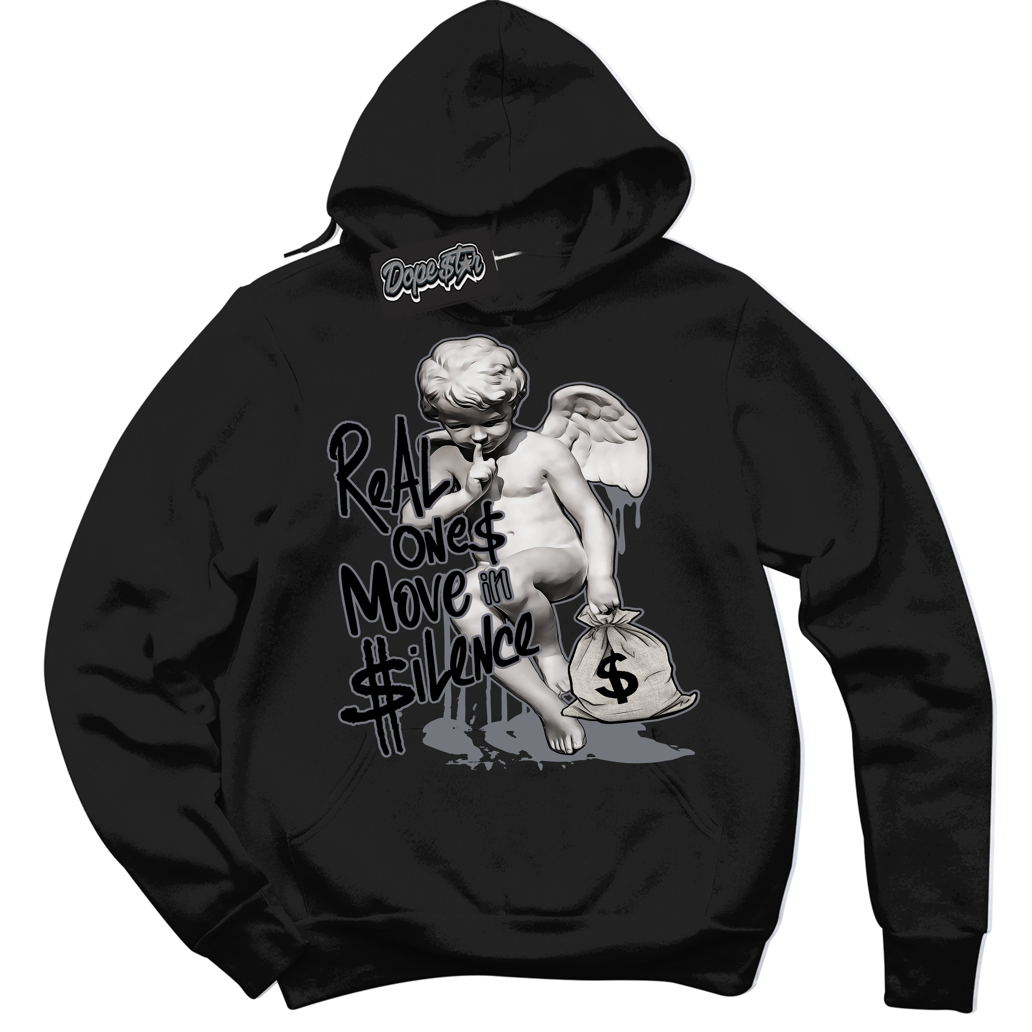 AJ12 Retro Barons ‘Real Ones Cherub – Black Streetwear Hoodie | Sneaker Matching sweatshirt for AJ12 Retro Barons | Graphic Hoodie for Men & Women Streetwear by Sneaker Shirts Outlet.