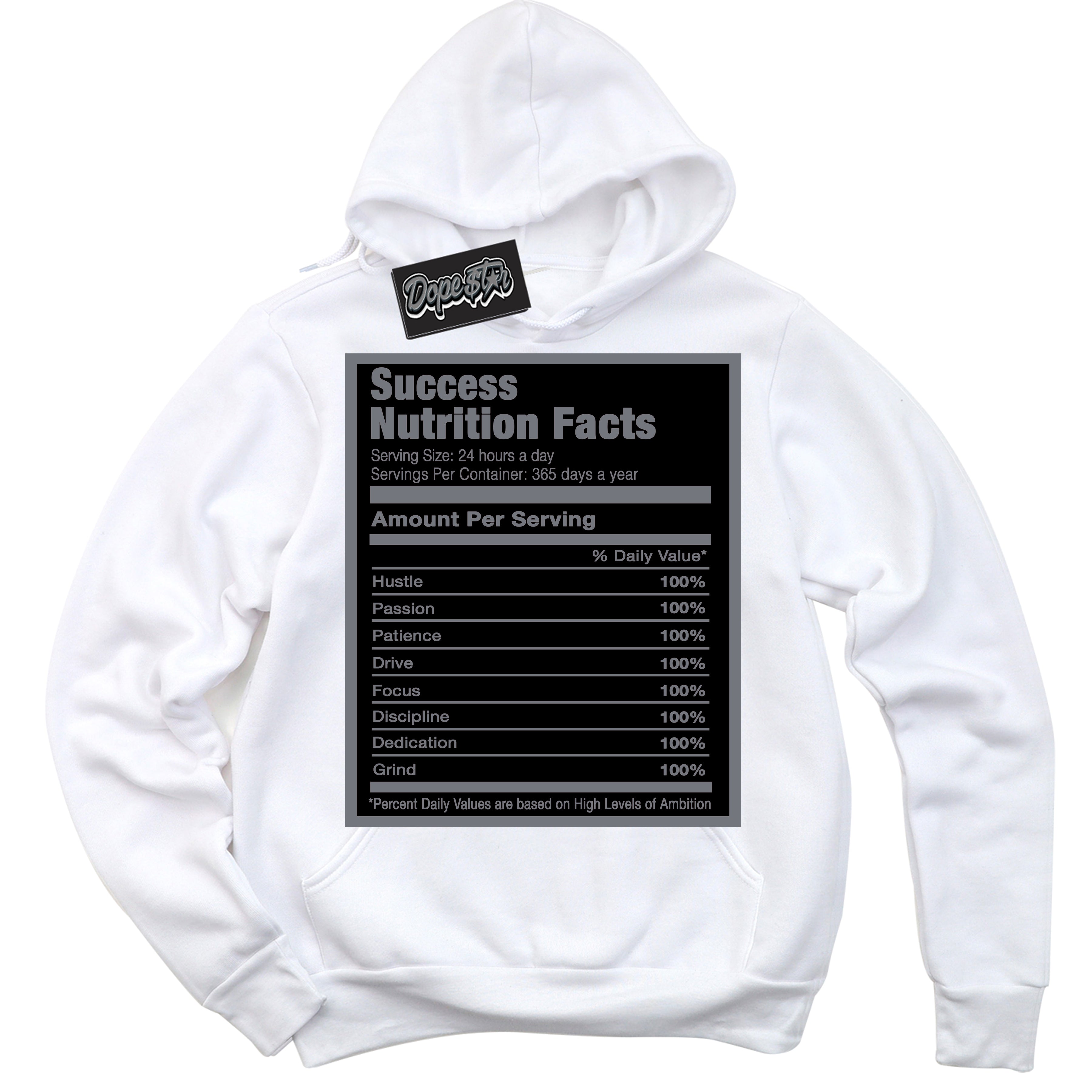 AJ12 Retro Barons ‘Success Nutrition – White Streetwear Hoodie | Sneaker Matching sweatshirt for AJ12 Retro Barons | Graphic Hoodie for Men & Women Streetwear by Sneaker Shirts Outlet.