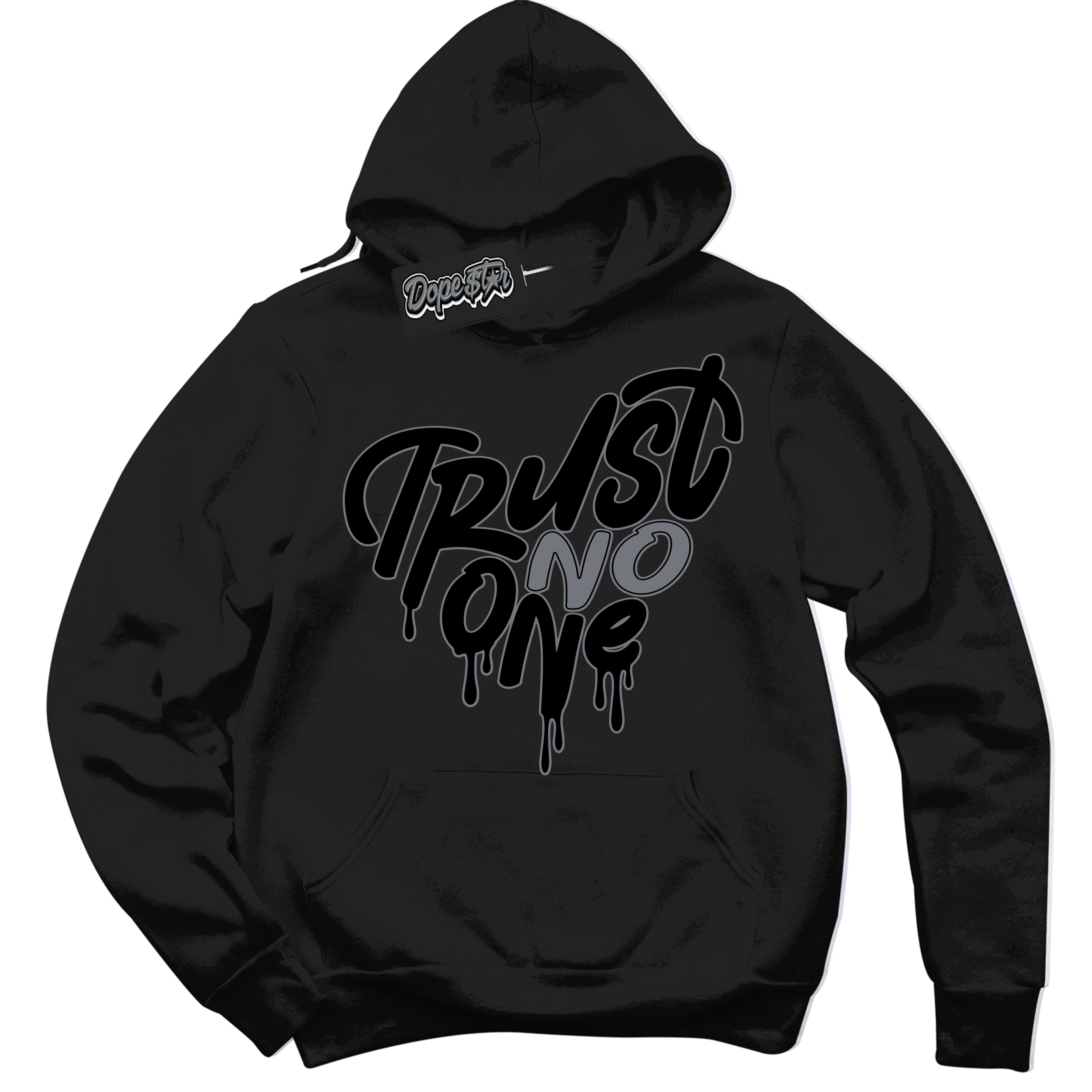 AJ12 Retro Barons ‘Trust No One Heart – Black Streetwear Hoodie | Sneaker Matching sweatshirt for AJ12 Retro Barons | Graphic Hoodie for Men & Women Streetwear by Sneaker Shirts Outlet.