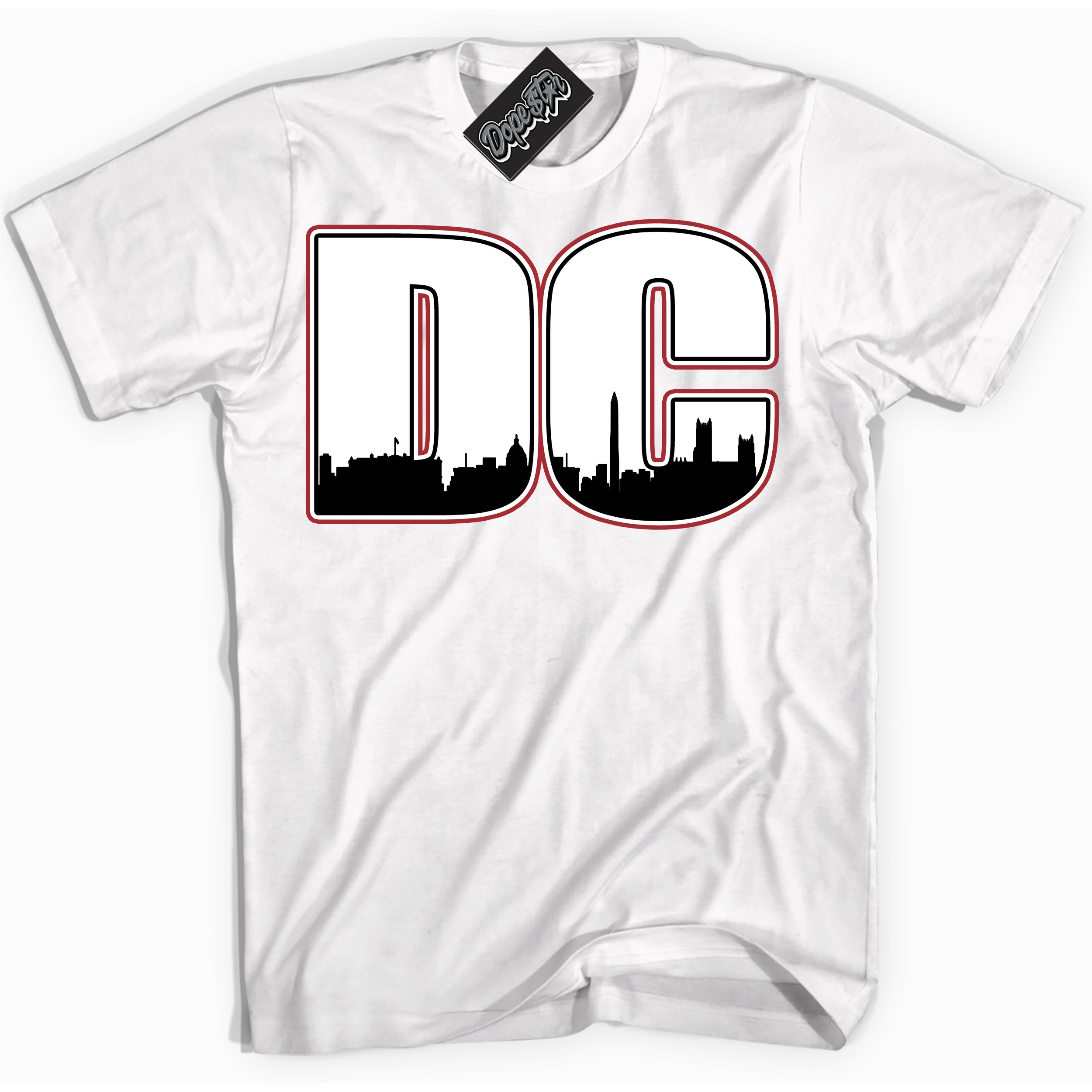 Cool White Shirt with “ DC” design that perfectly matches Taxi Flip 12s Sneakers.