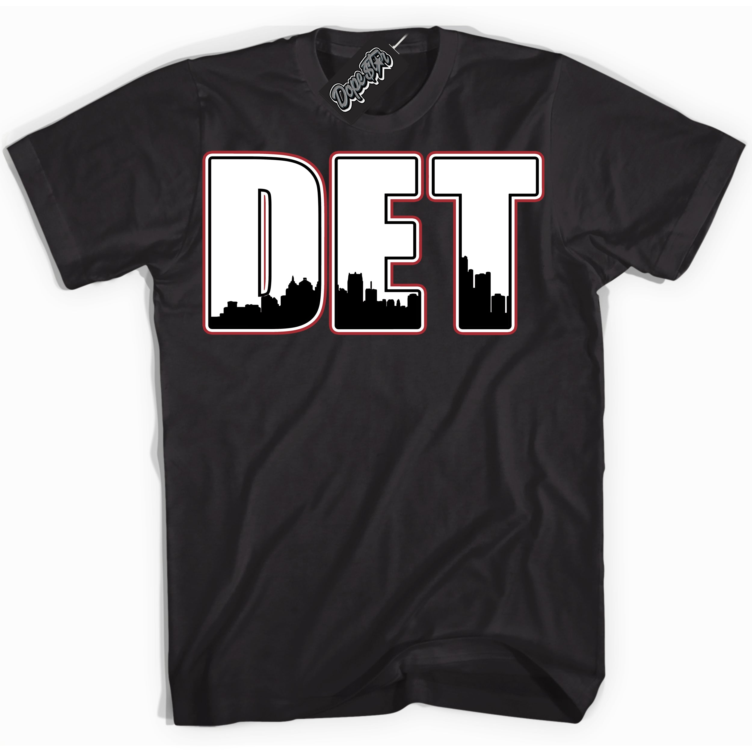 Cool Black Shirt with “ Detroit” design that perfectly matches Taxi Flip 12s Sneakers.