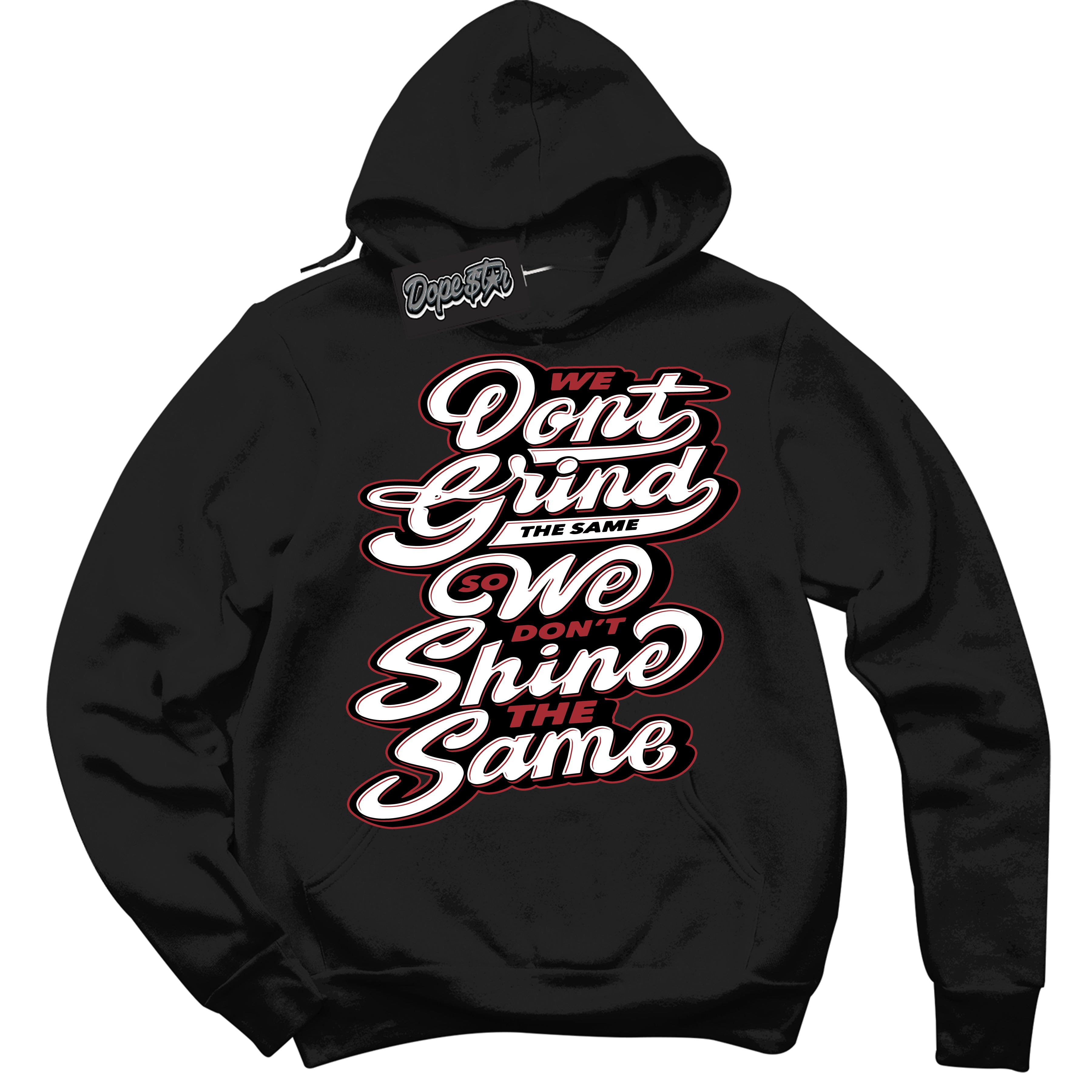 Cool Black Hoodie with “ Grind Shine ”  design that Perfectly Matches Taxi Flip 12s Sneakers.