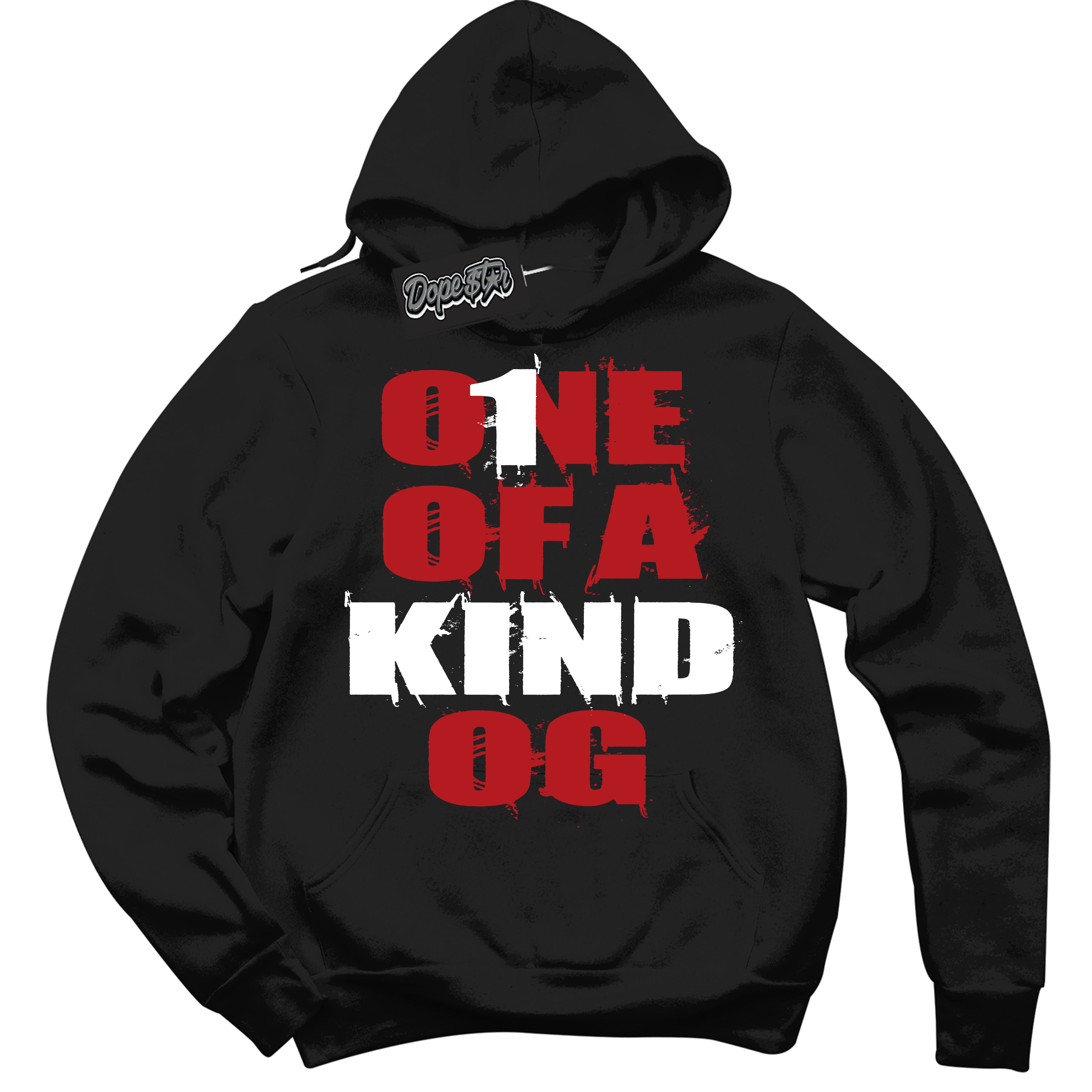 Cool Black Hoodie with “ One Of A Kind ”  design that Perfectly Matches Taxi Flip 12s Sneakers.