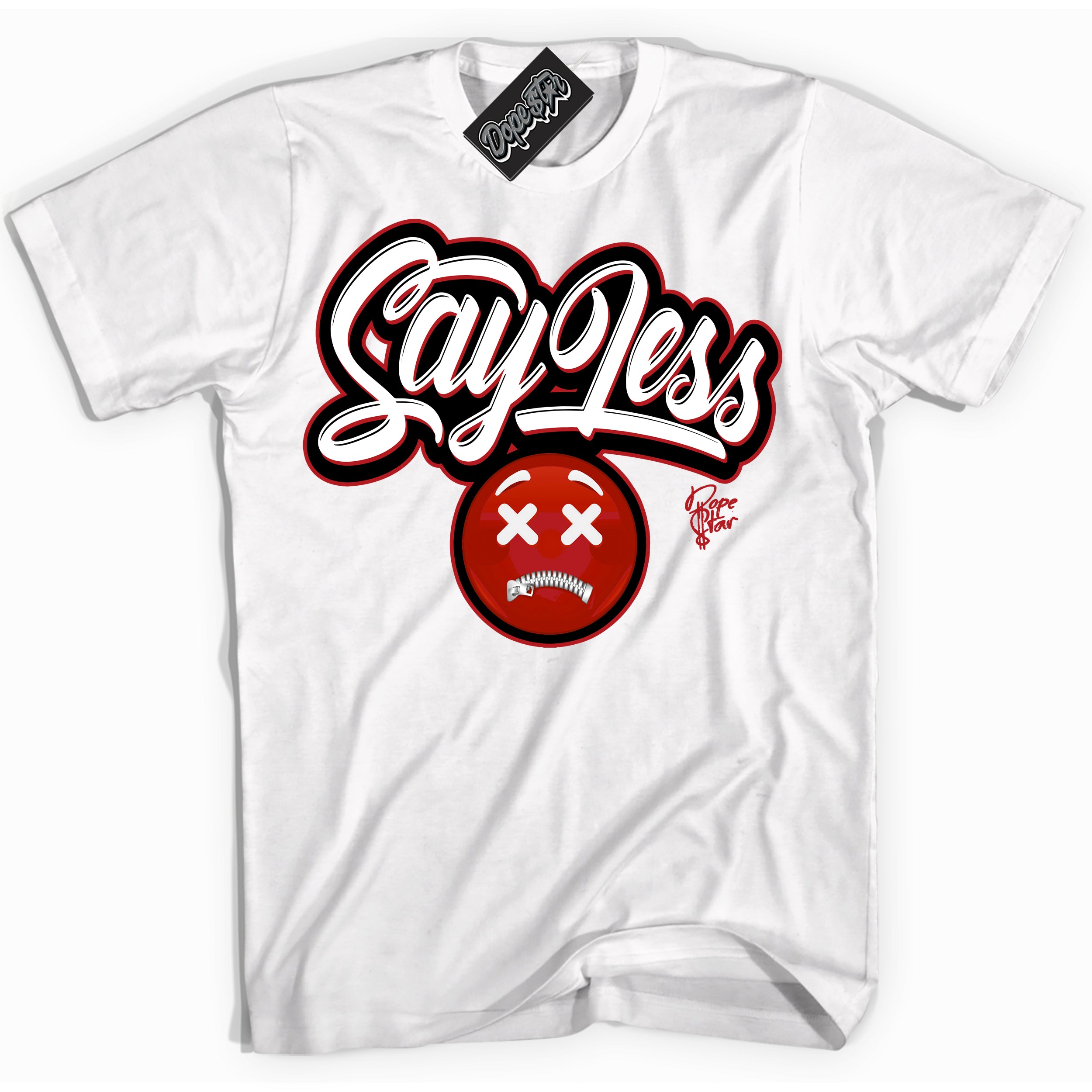 Cool White Shirt with “ Say Less” design that perfectly matches Taxi Flip 12s Sneakers.