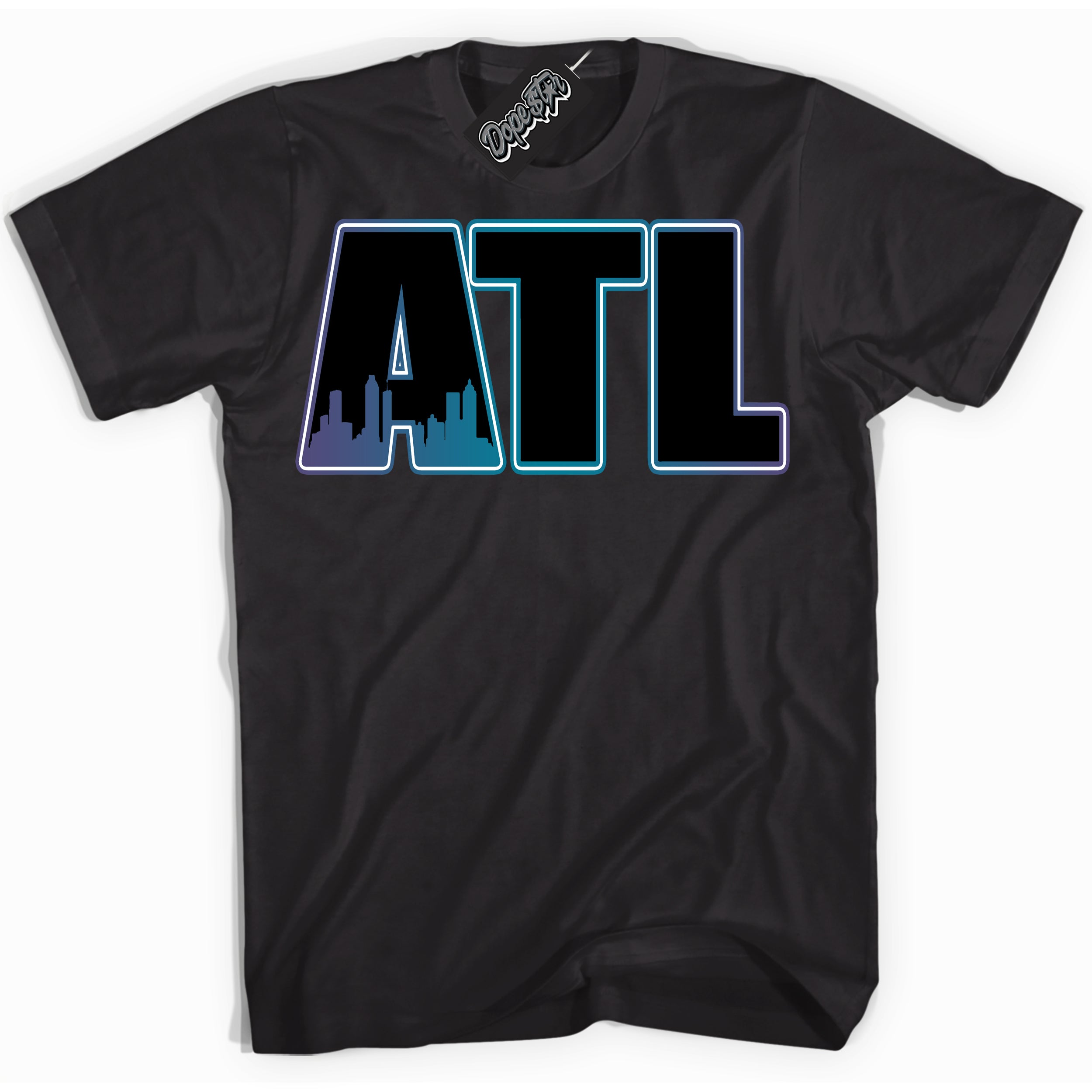 Cool Black Shirt with “ Atlanta” design that perfectly matches Love Letter 14s Sneakers.