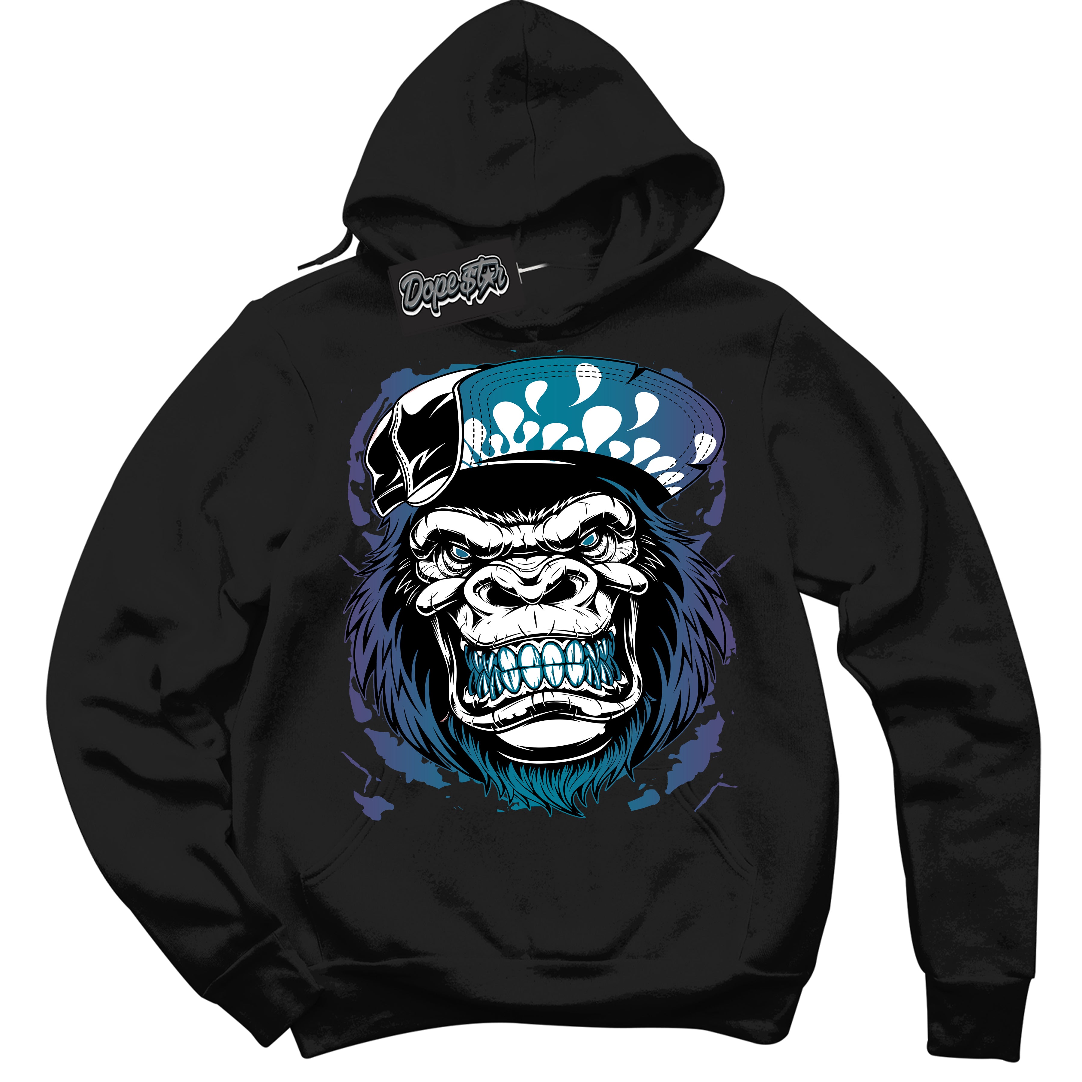 Cool Black Hoodie with “ Gorilla Beast ”  design that Perfectly Matches Love Letter 14s Sneakers.