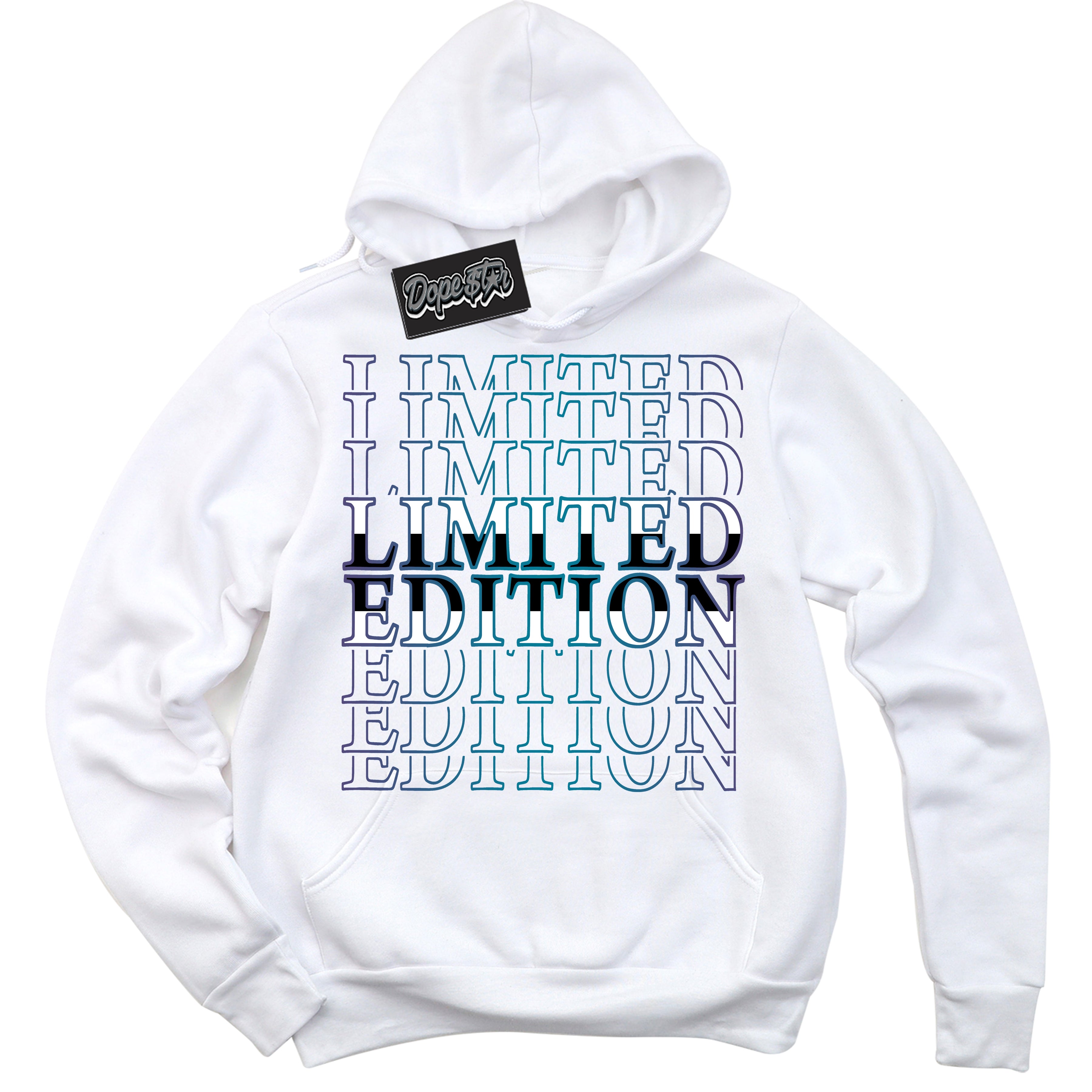 Cool White Hoodie with “ Limited Edition ”  design that Perfectly Matches Love Letter 14s Sneakers.