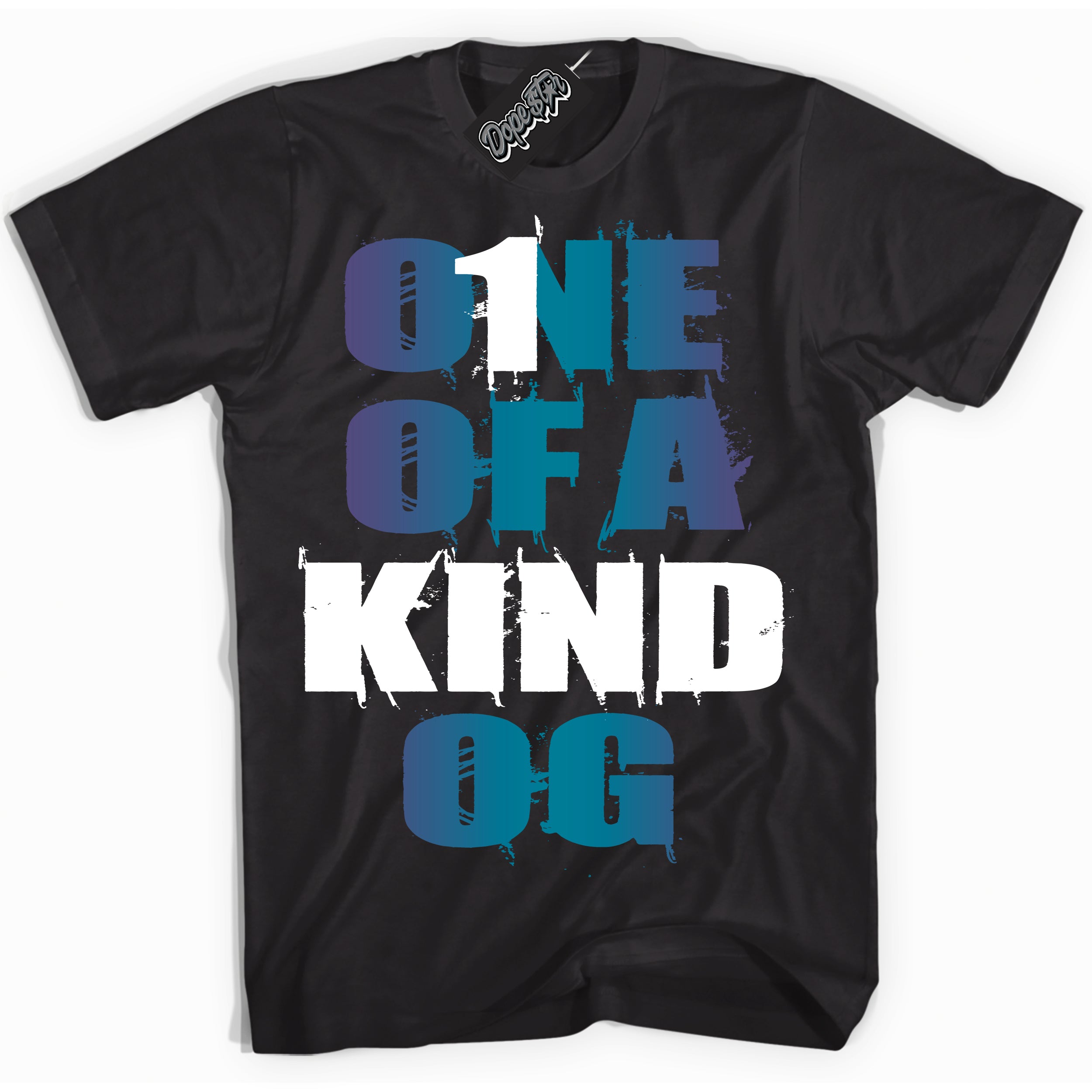 Cool Black Shirt with “ One Of A Kind” design that perfectly matches Love Letter 14s Sneakers.