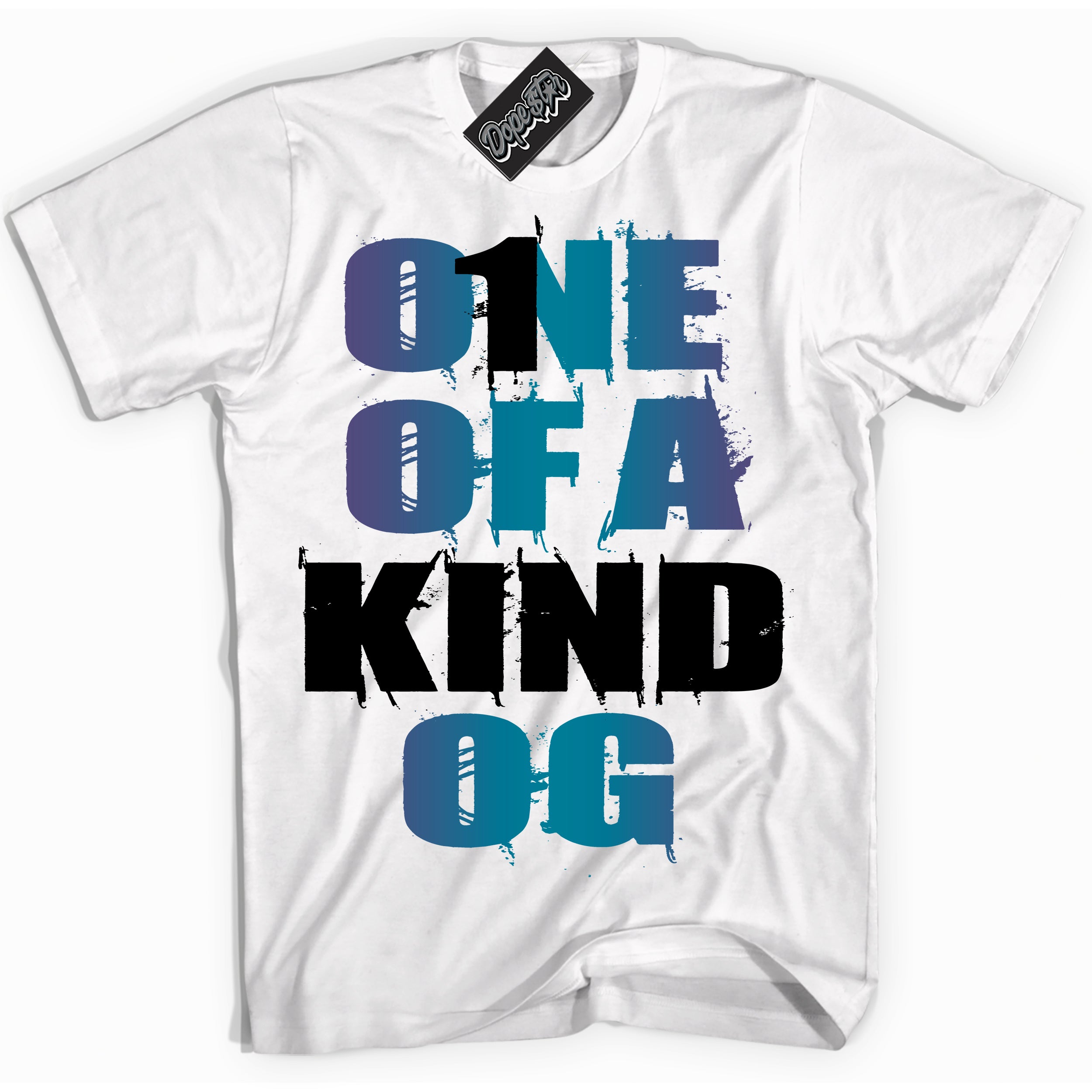 Cool White Shirt with “ One Of A Kind” design that perfectly matches Love Letter 14s Sneakers.