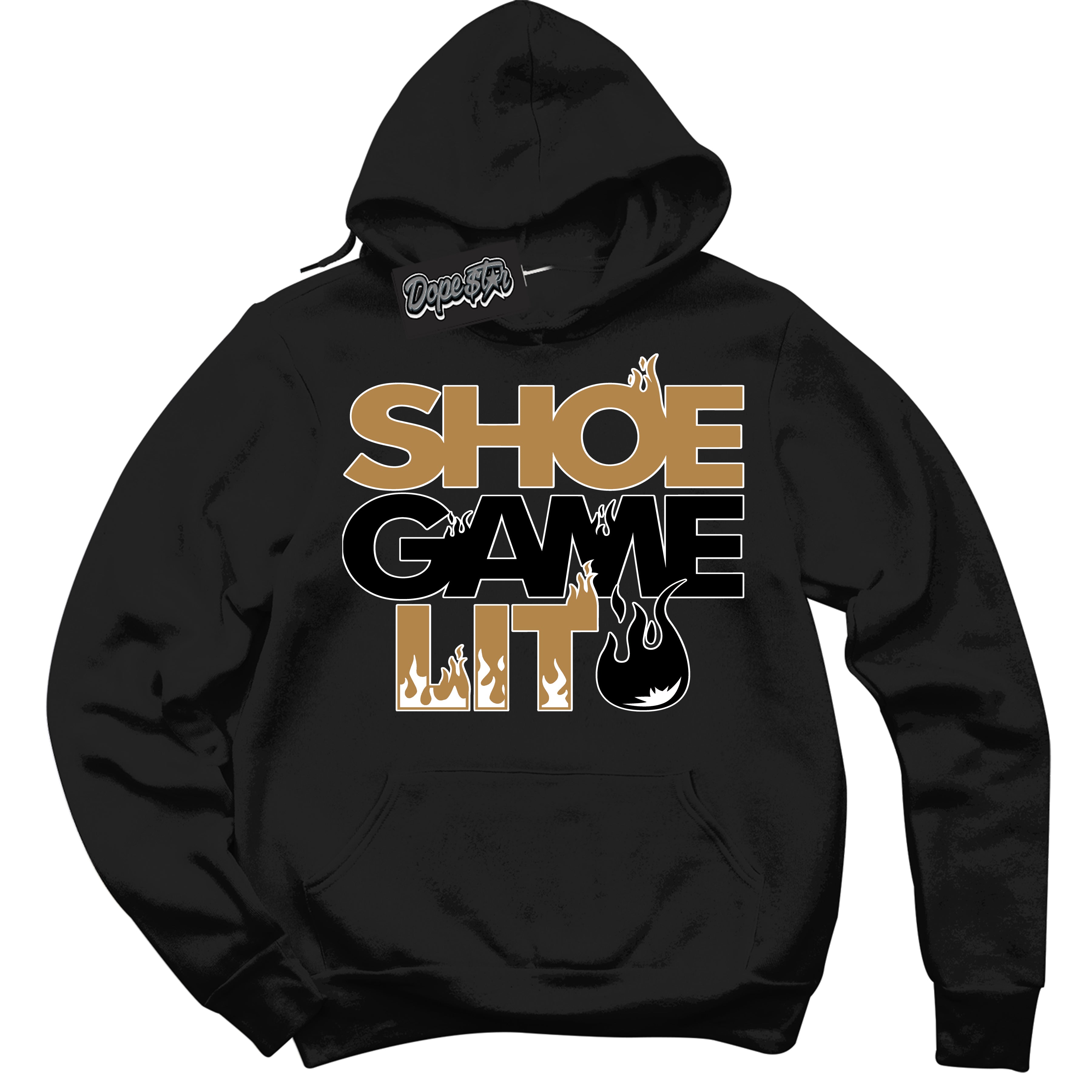 Cool Black Hoodie with “ Shoe Game Lit '' design that Perfectly Matches  Elevate Rookie of the Year 1s Sneakers.