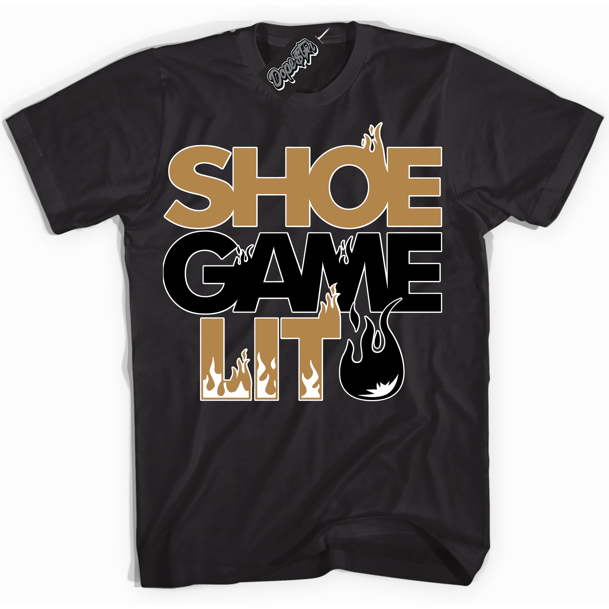 Cool Black Shirt with “ Shoe Game Lit ” design that perfectly matches Elevate Rookie of the Year 1s Sneakers.