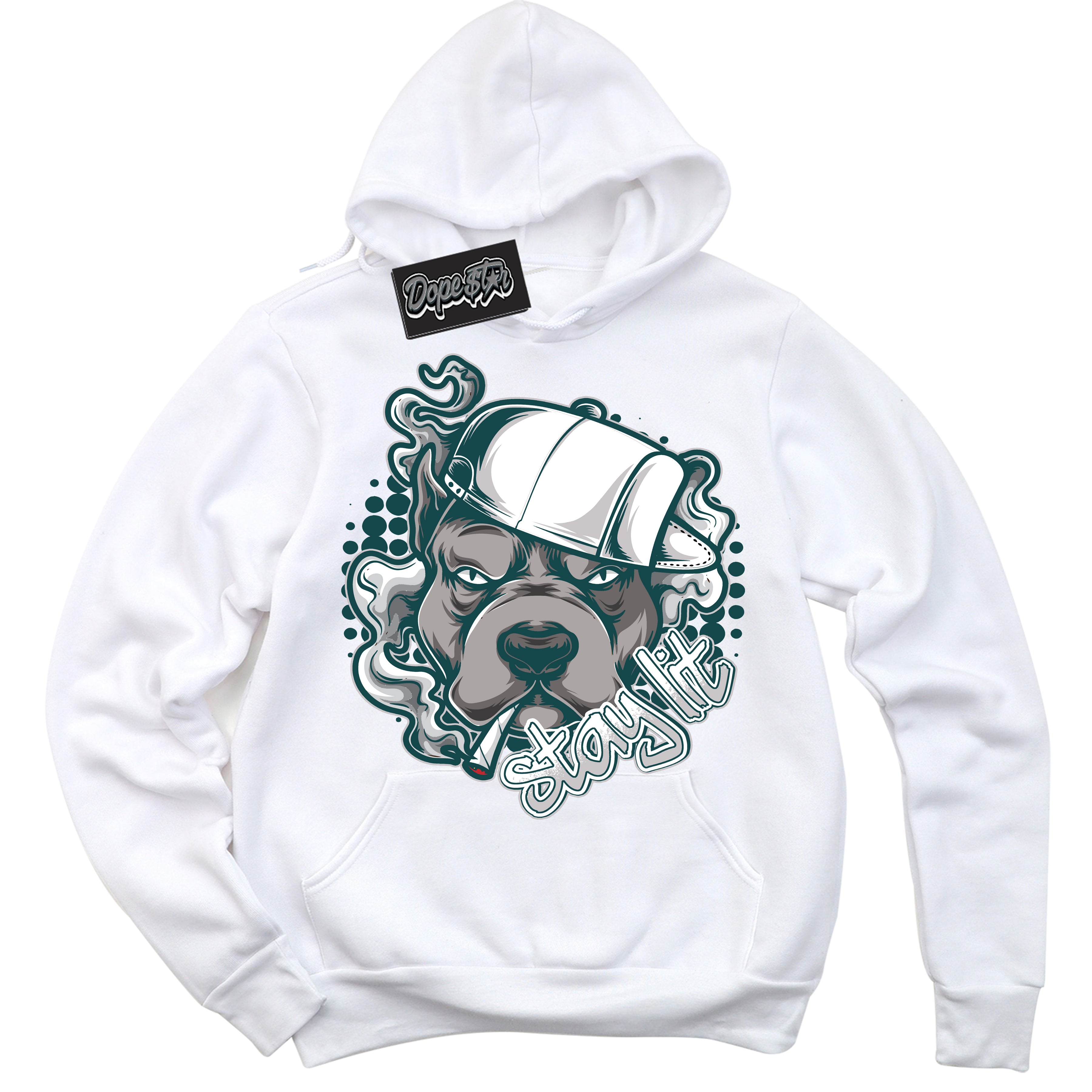 Oxidized Green 1s Sneaker Hoodie Stay Lit Graphic