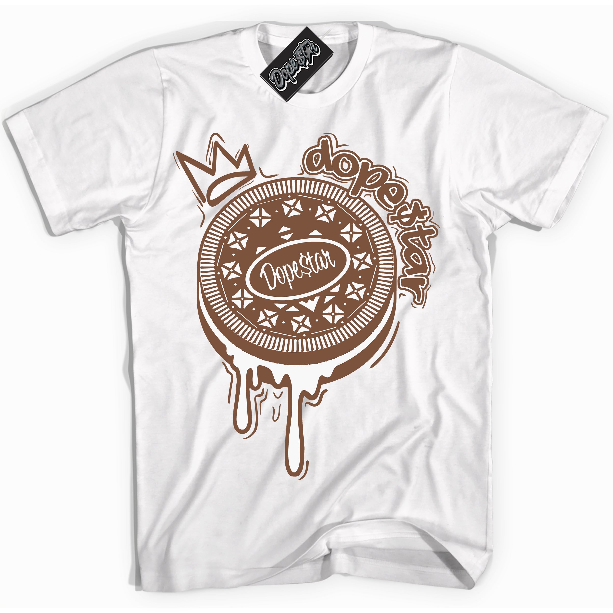 AJ1 Low Archaeo Brown White 'Oreo DS' Shirt - White Streetwear Mockup | Sneakerhead T-shirt Matching Archaeo Brown White AJ1 Lows | Limited Edition Jordan 1 Low Archaeo Brown White Shirt for Men & Women | Drip with Your Archaeo Brown White 1s Kicks | Sneakerhead Fashion Must-Have.