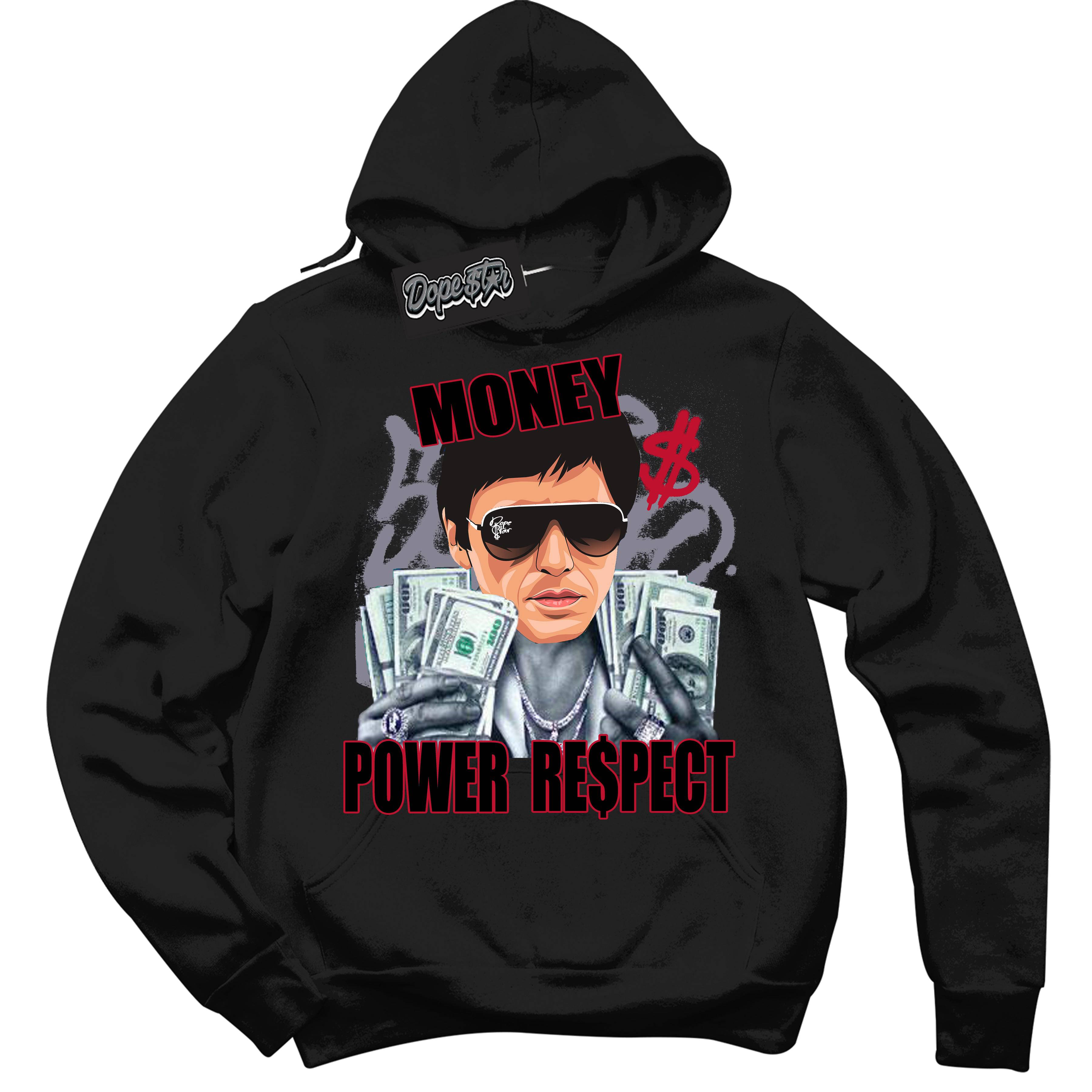 Cement Grey Fire Red 1s DopeStar Hoodie Tony Montana Graphic