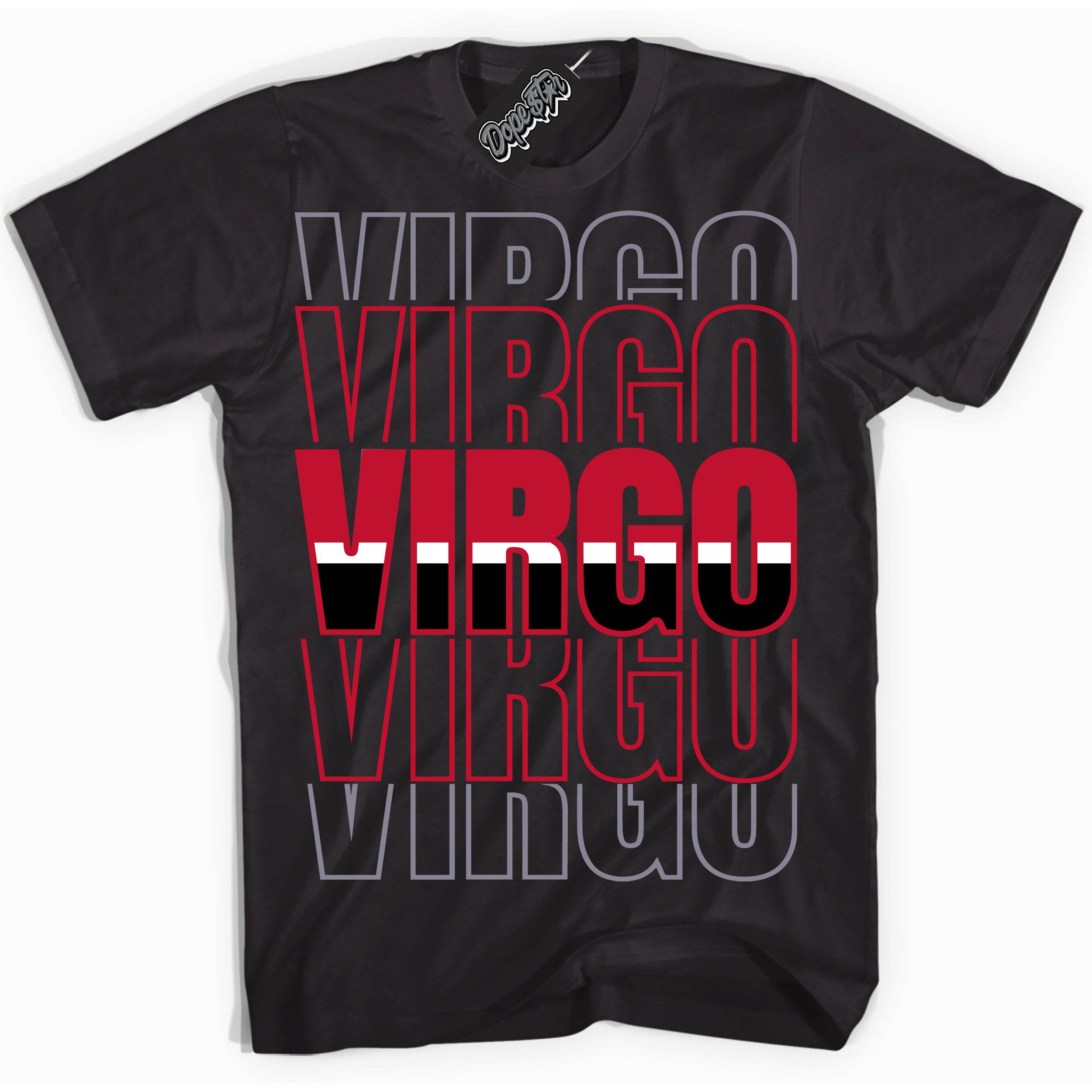 Cement Grey Fire Red 1s DopeStar Shirt Virgo Graphic