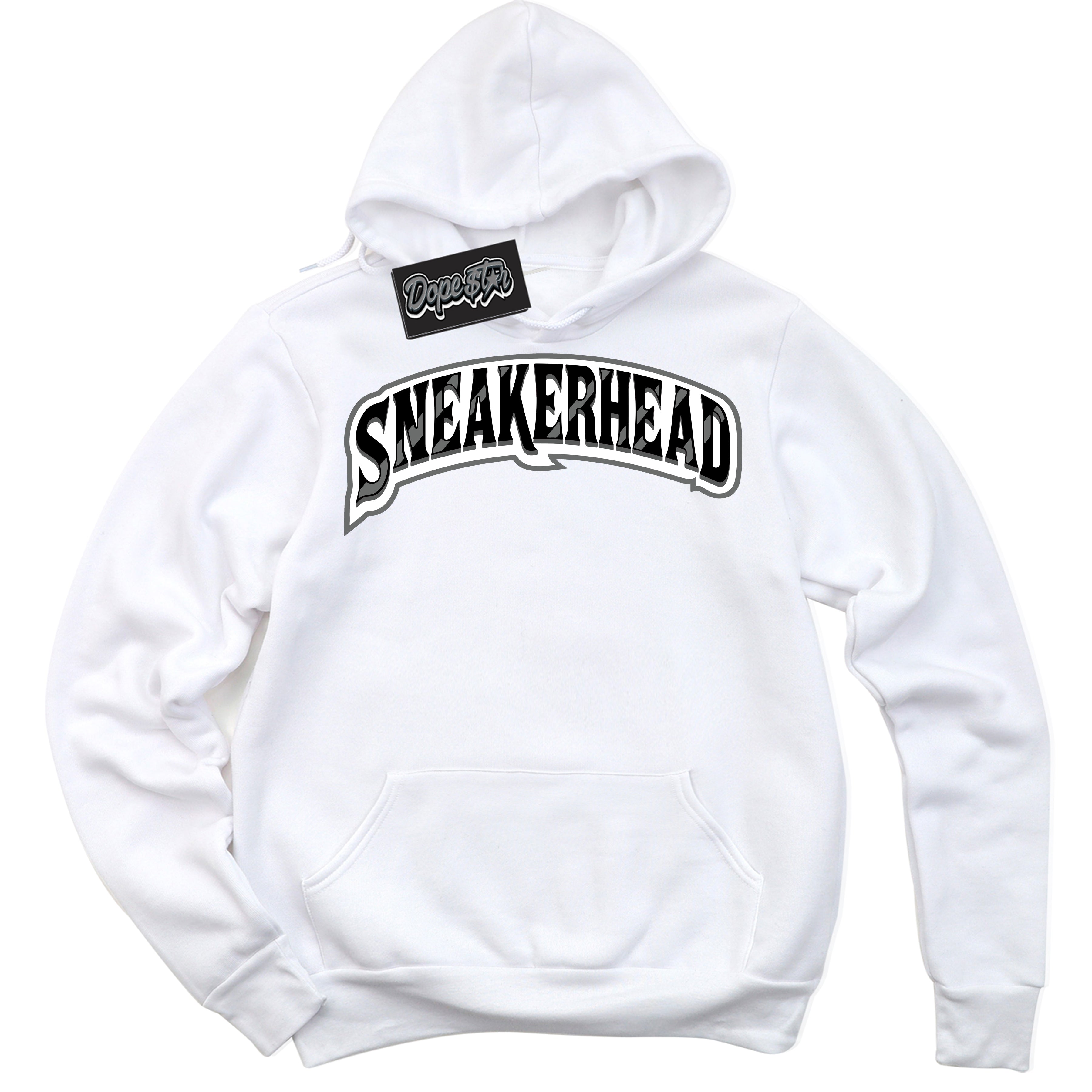 AJ1 Retro Low Iron Grey 'Sneakerhead' Hoodie- White Streetwear Mockup | Sneakerhead Hoodie Matching Iron Grey AJ1 Lows | Limited Edition Jordan 1 Iron Grey hoodie for Men & Women | Drip with Your Iron Grey 1s Kicks | Sneakerhead Fashion Must-Have.