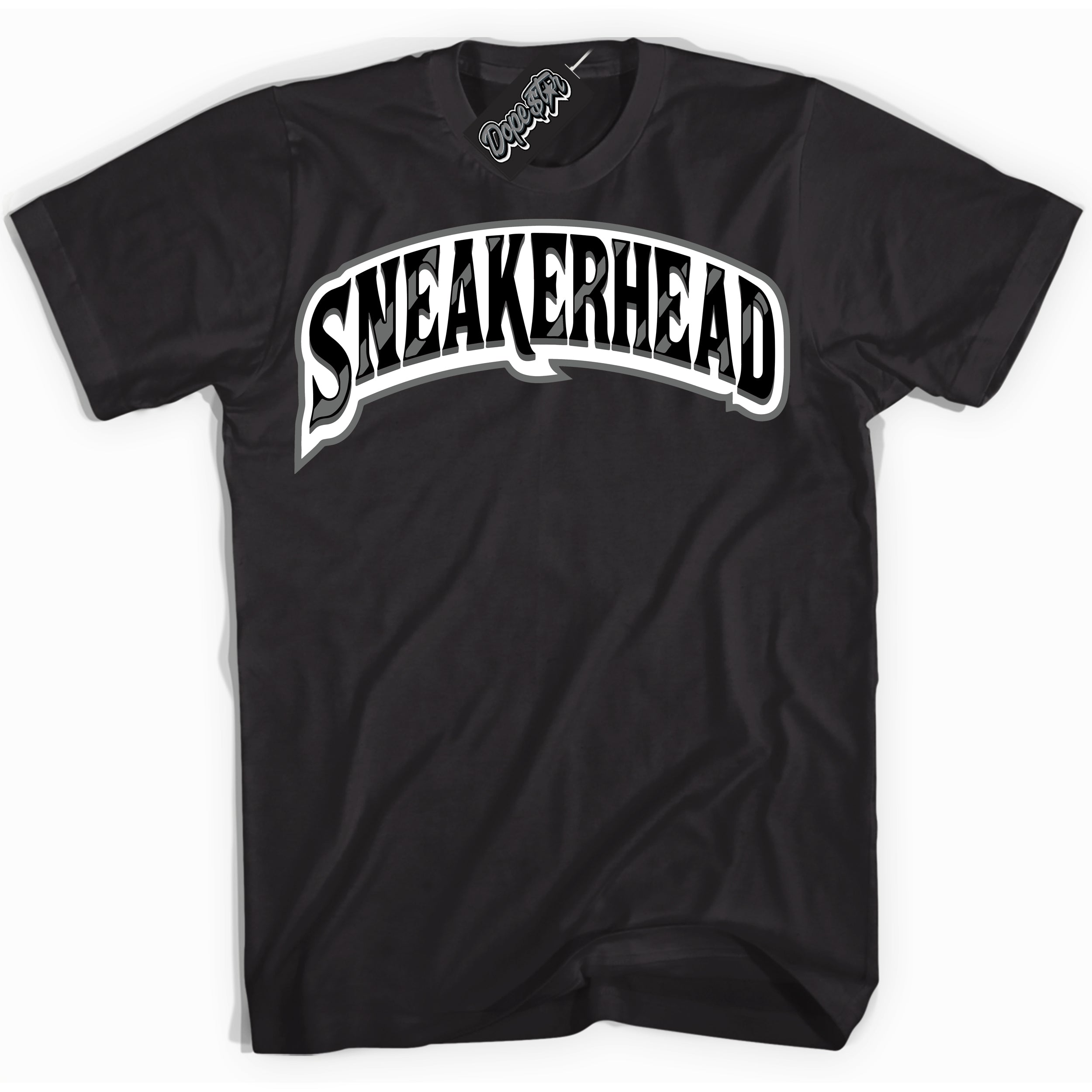 AJ1 Retro Low Iron Grey 'Sneakerhead' Shirt - Black Streetwear Mockup | Sneakerhead T-shirt Matching Iron Grey AJ1 Lows | Limited Edition Jordan 1 Iron Grey Shirt for Men & Women | Drip with Your Iron Grey 1s Kicks | Sneakerhead Fashion Must-Have.