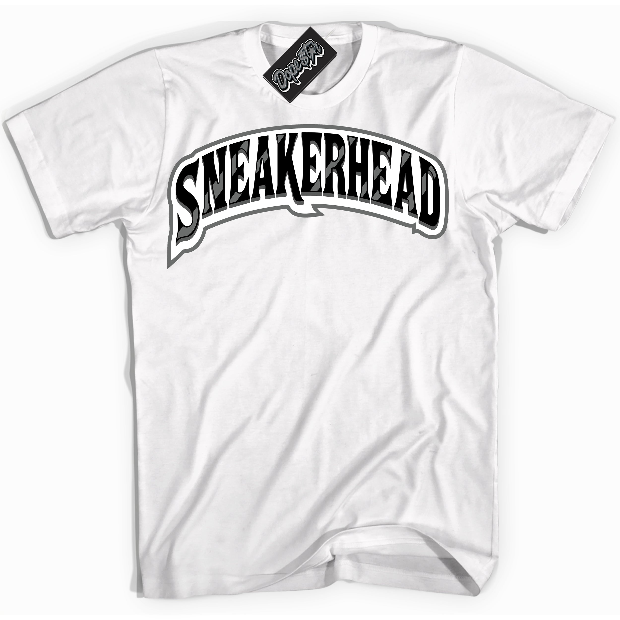 AJ1 Retro Low Iron Grey 'Sneakerhead' Shirt - White Streetwear Mockup | Sneakerhead T-shirt Matching Iron Grey AJ1 Lows | Limited Edition Jordan 1 Iron Grey Shirt for Men & Women | Drip with Your Iron Grey 1s Kicks | Sneakerhead Fashion Must-Have.