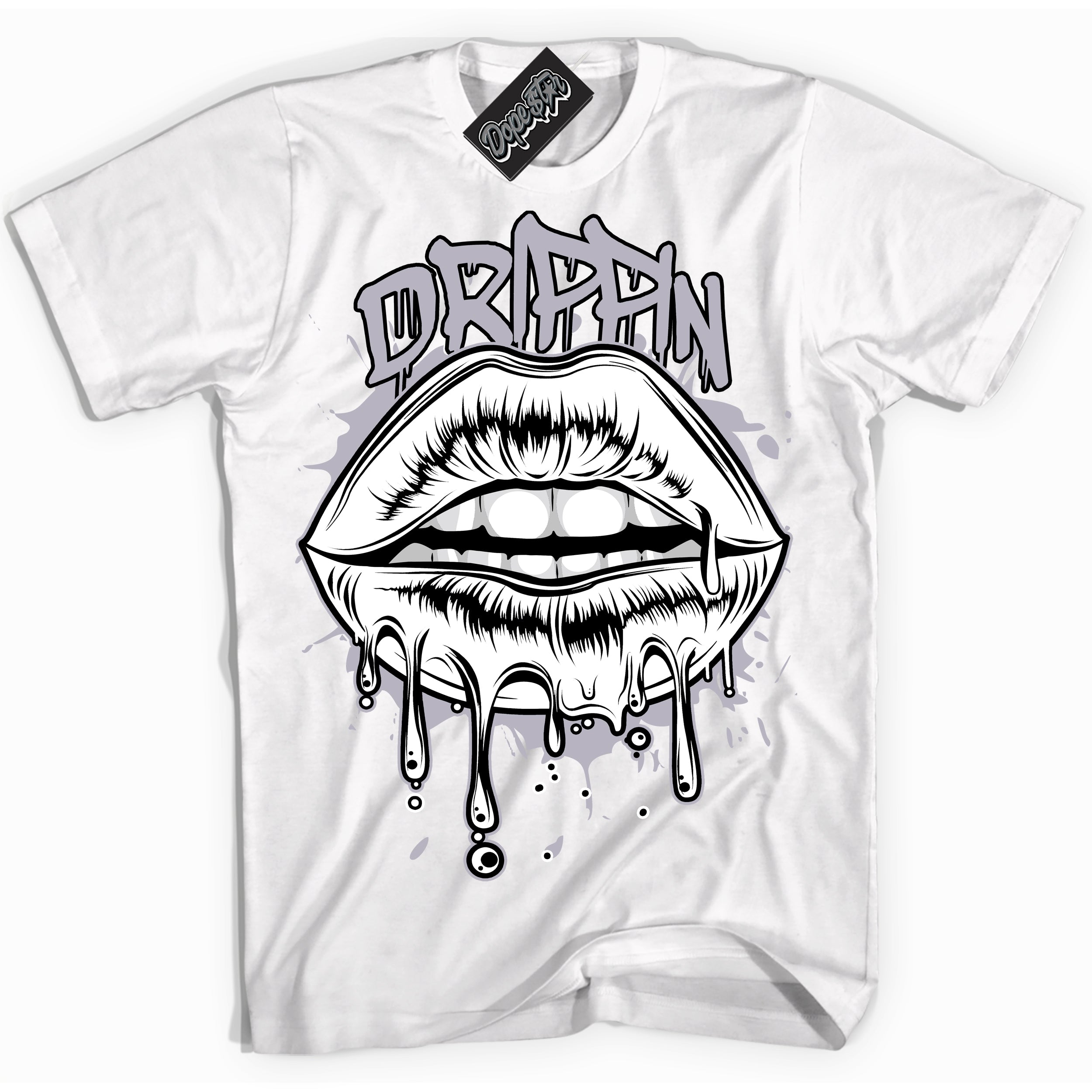 Cool White Shirt with “ Drippin ” design that perfectly matches OG Barons 1s Jordans.
