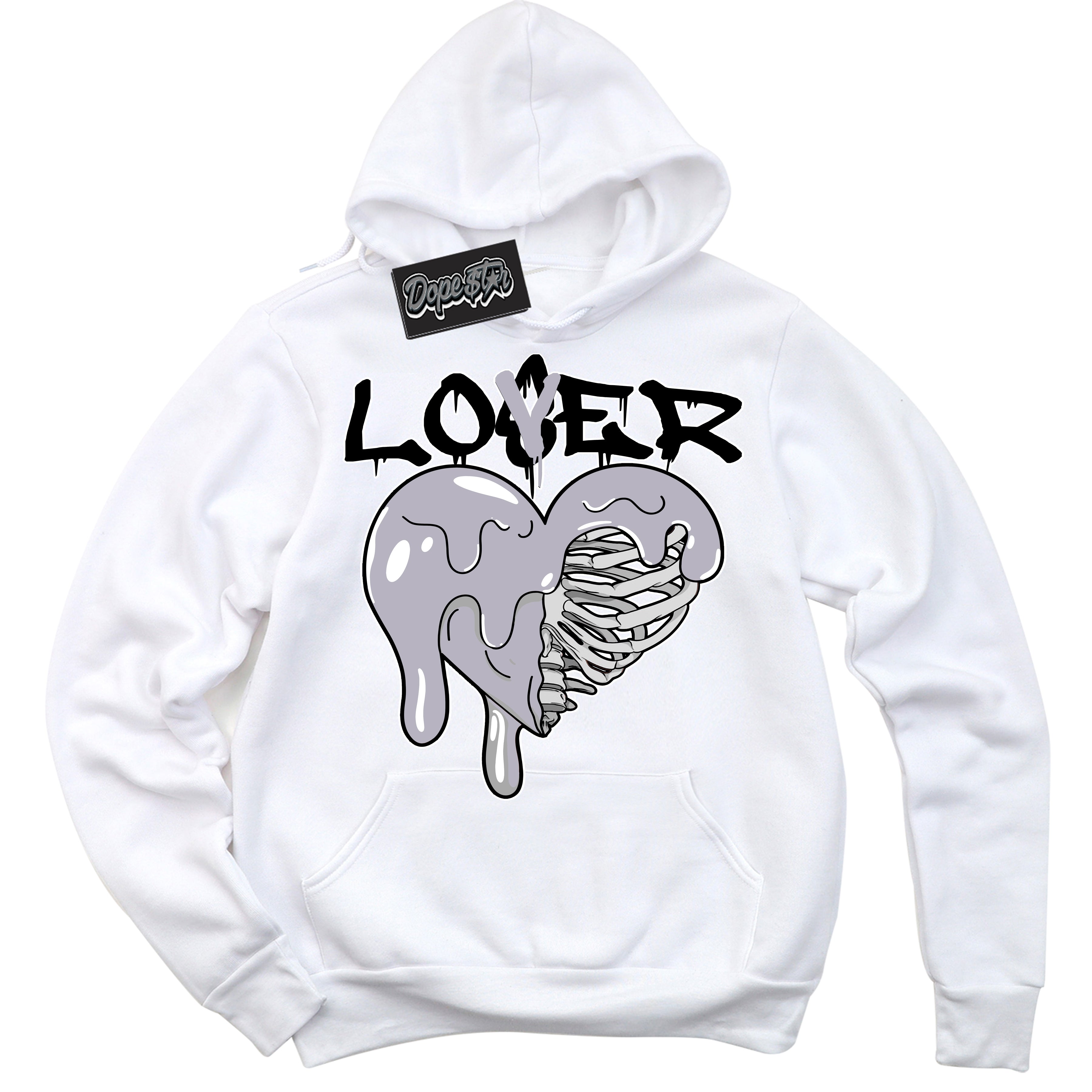 Cool White Hoodie with “ Lover Loser ”  design that Perfectly Matches OG Barons 1s Jordans.
