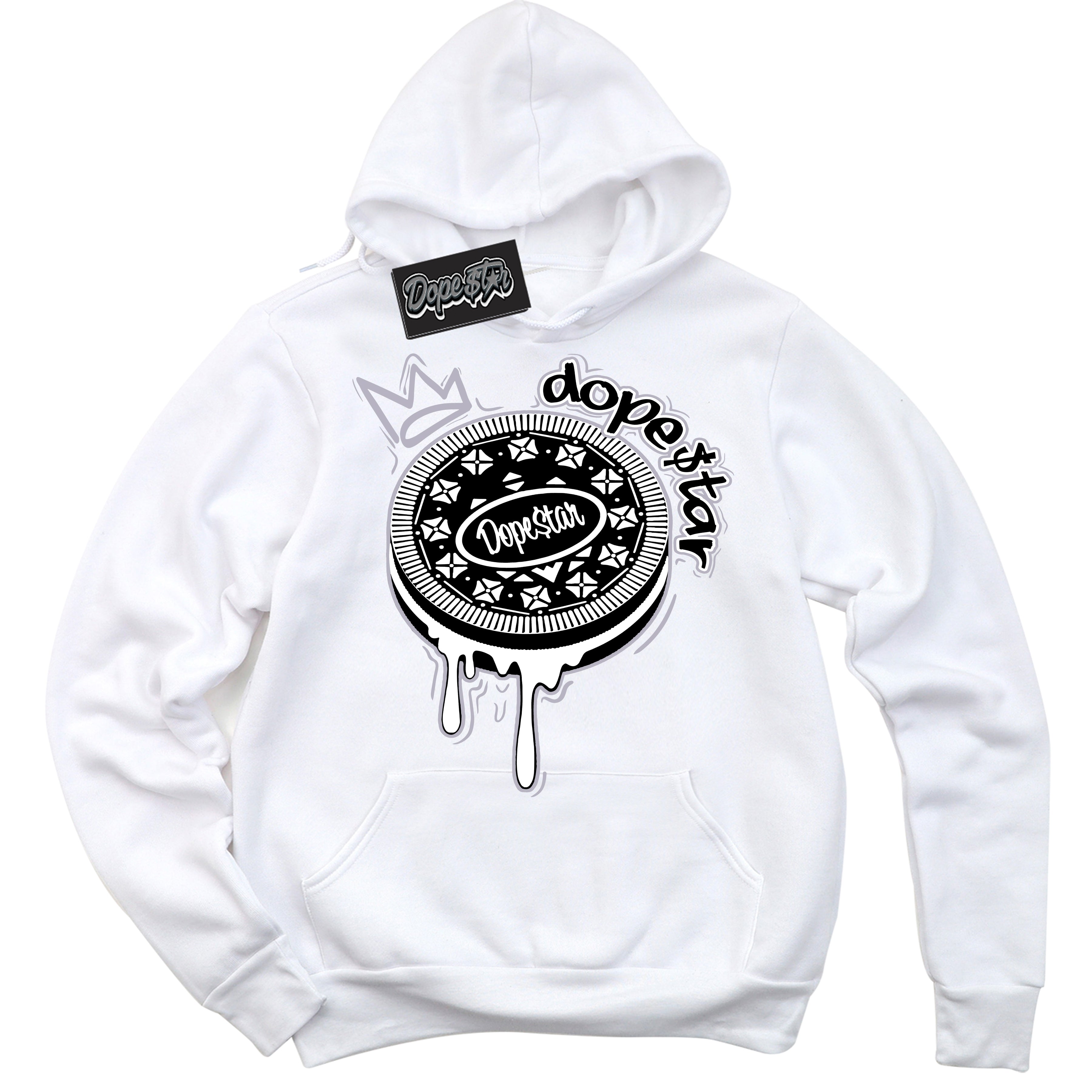 Cool White Hoodie with “ Oreo DS ”  design that Perfectly Matches OG Barons 1s Jordans.
