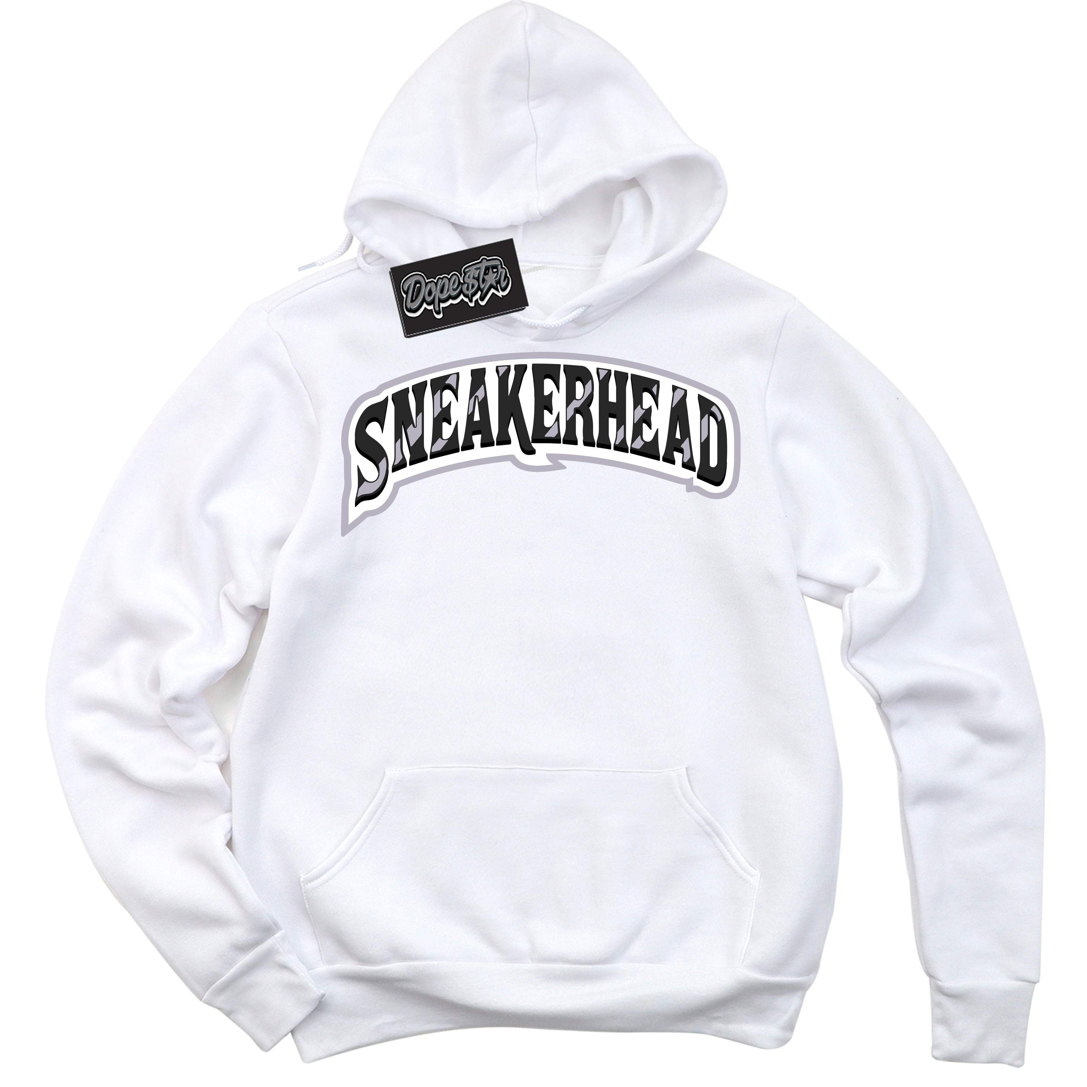 Cool White Hoodie with “ Sneakerhead ”  design that Perfectly Matches OG Barons 1s Jordans.
