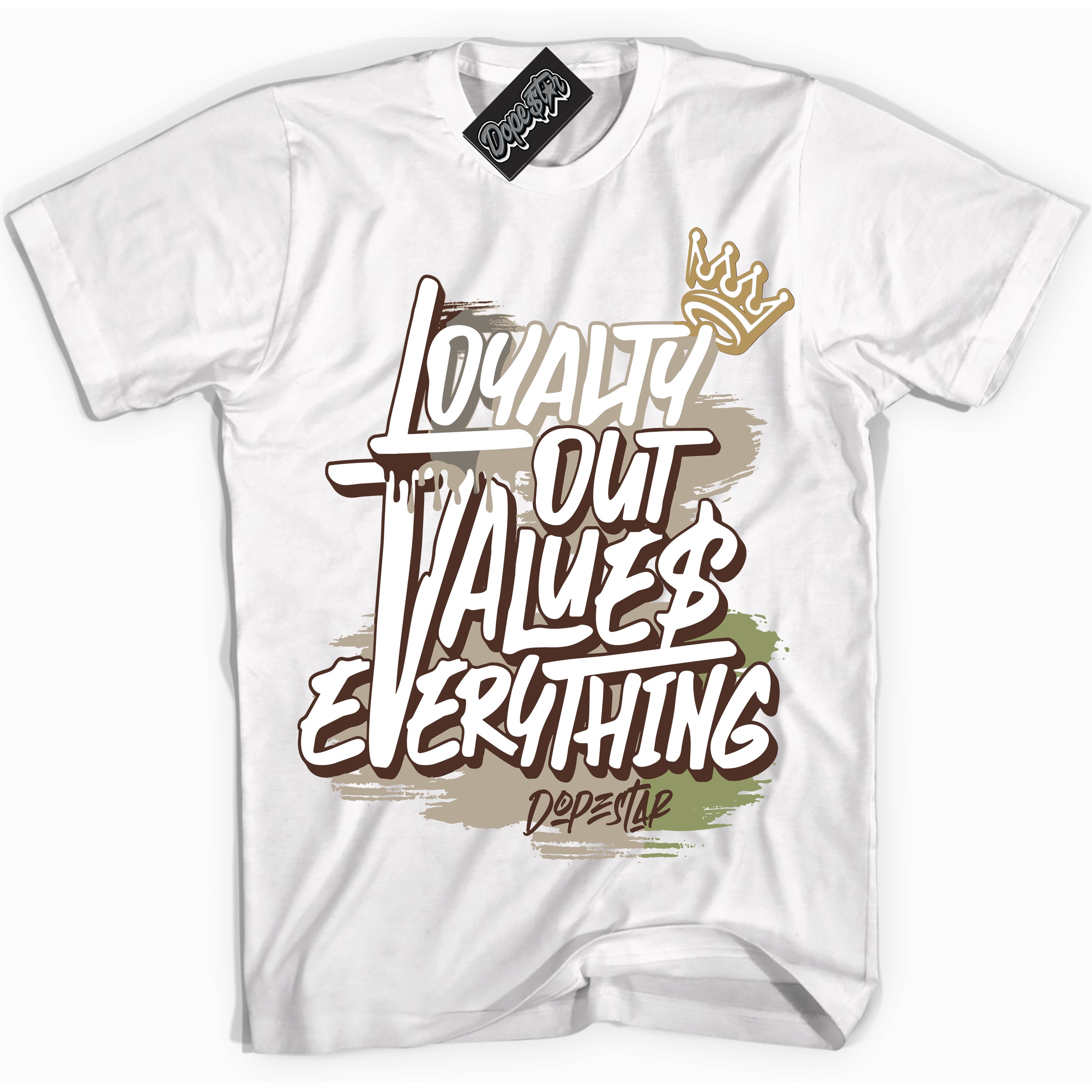 Cool White Shirt with “ Loyalty Out Values Everything” design that perfectly matches Zion Williamson Voodoo 1s Sneakers.