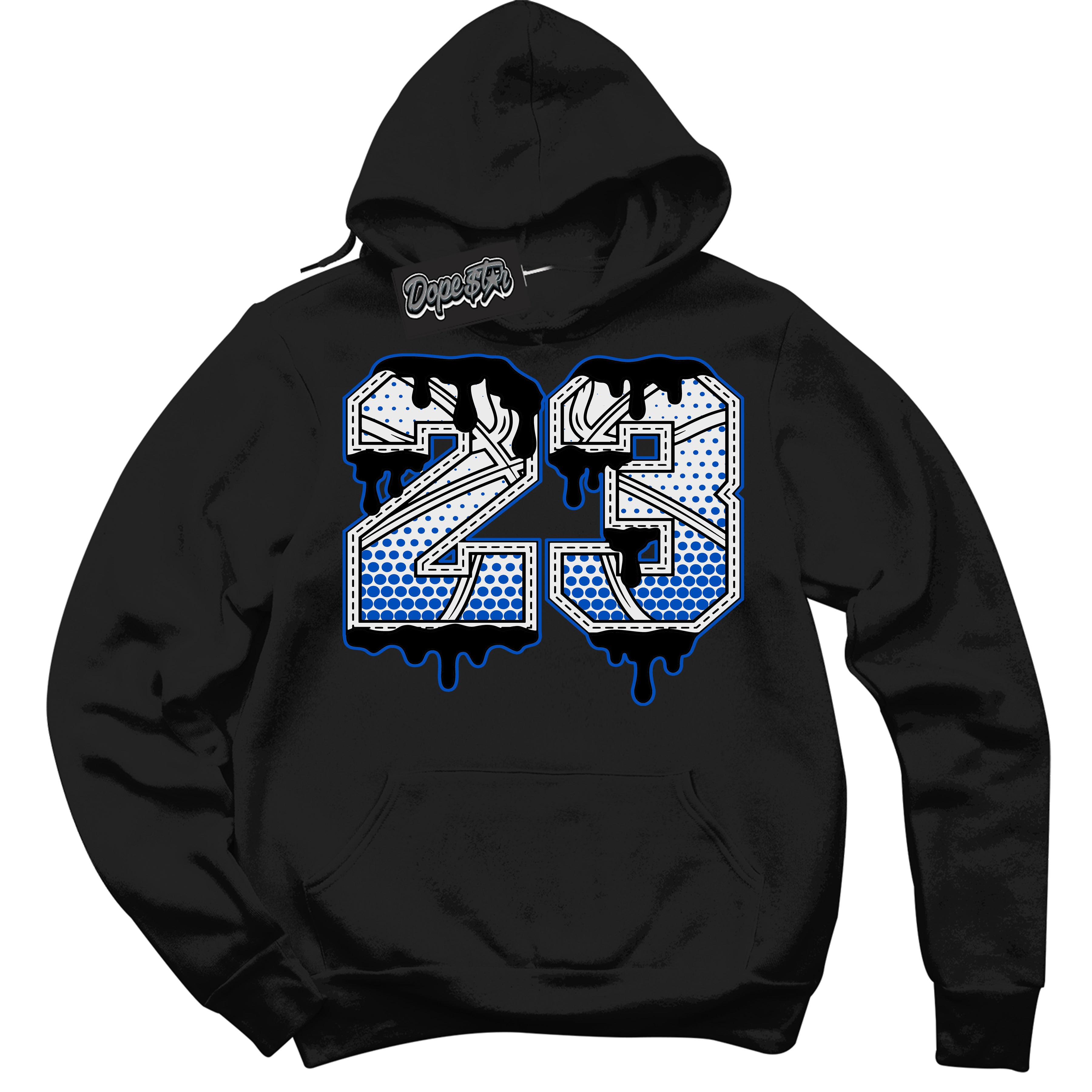 Cool Black Hoodie with “ 23 Ball ”  design that Perfectly Matches Quai 54 1s Sneakers.