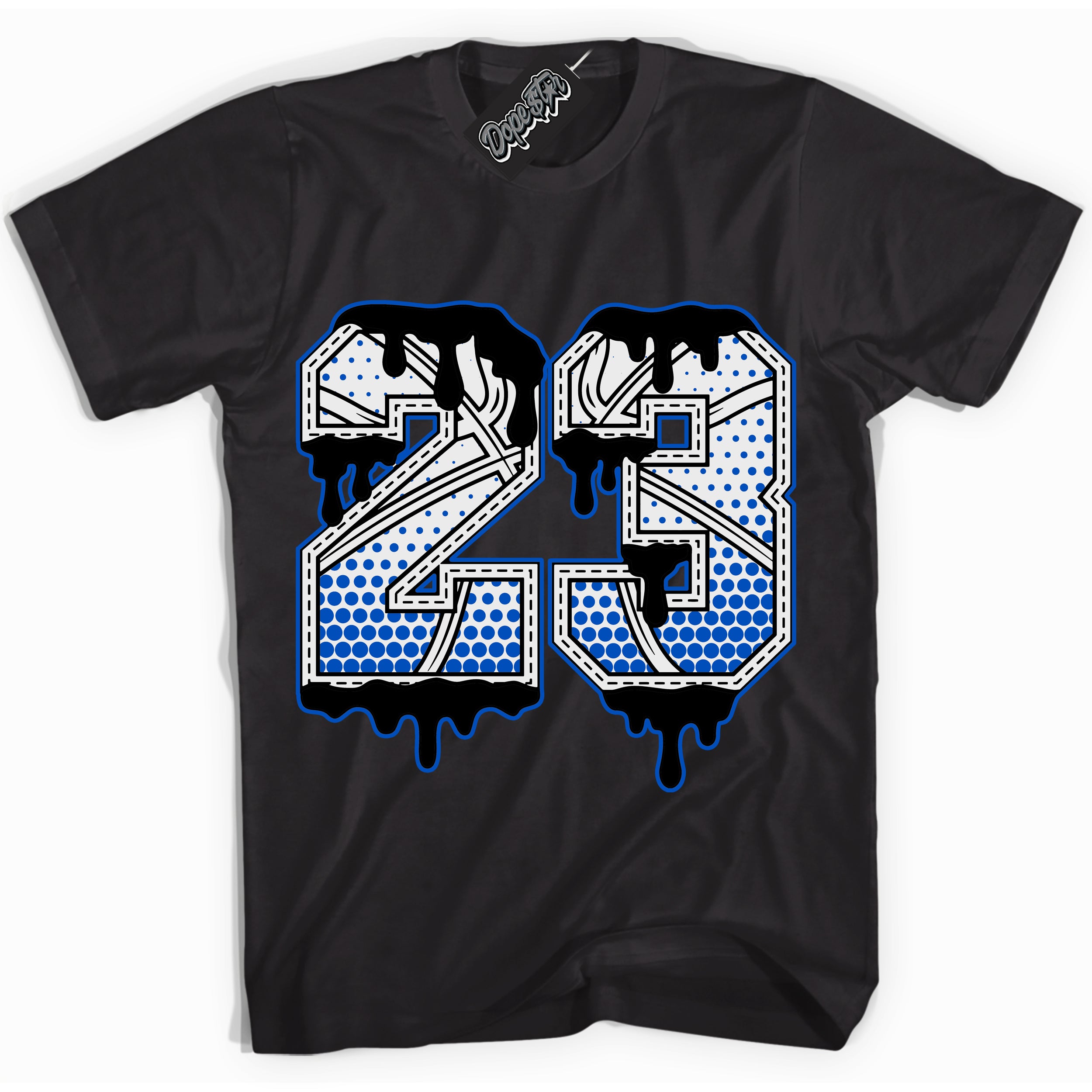 Cool Black Shirt with “ 23 Ball” design that perfectly matches Quai 54 1s Sneakers.