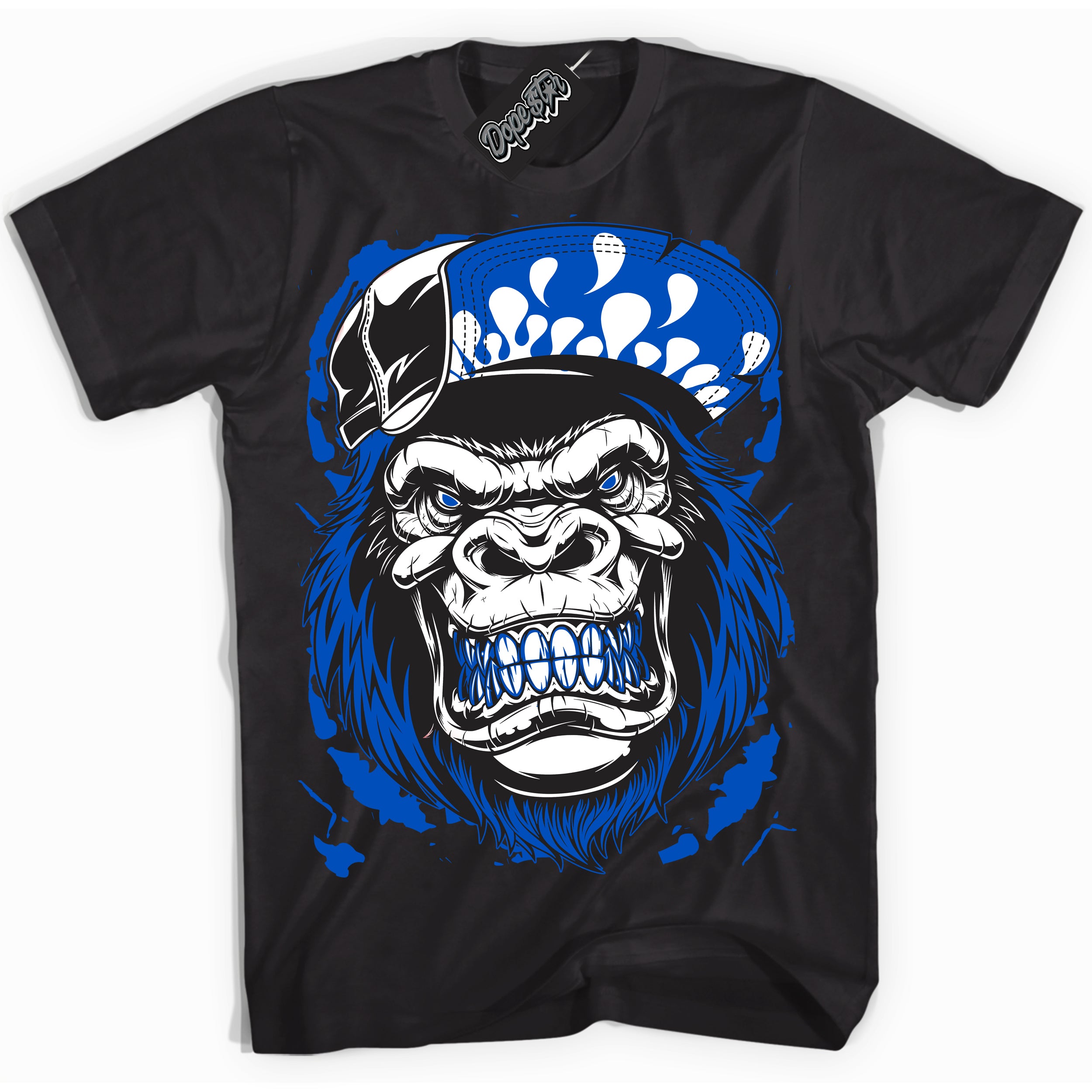 Cool Black Shirt with “ Gorilla Beast” design that perfectly matches Quai 54 1s Sneakers.