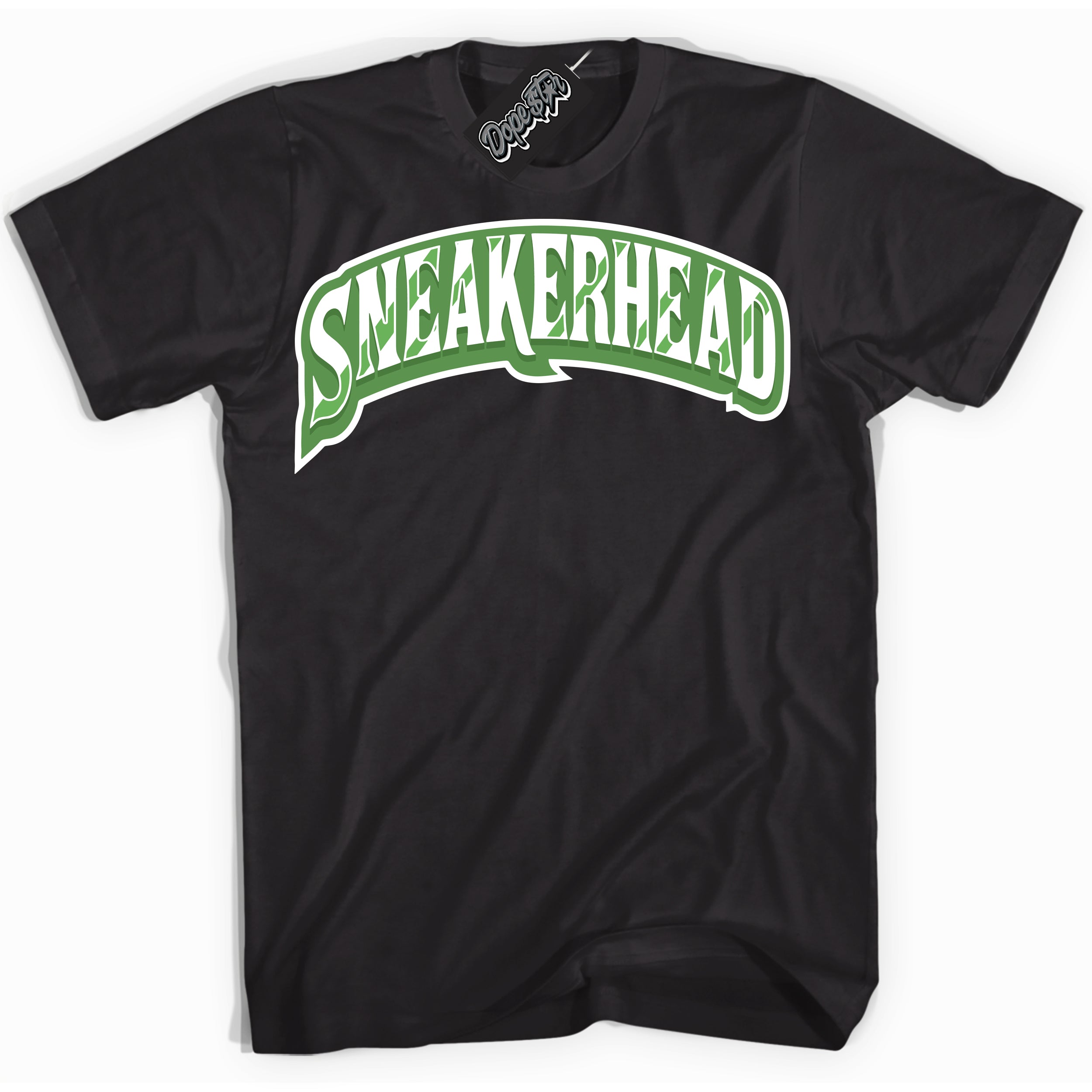 Cool Black Shirt with “ Sneakerhead ” design that perfectly matches Chlorophyll 1s Jordans.
