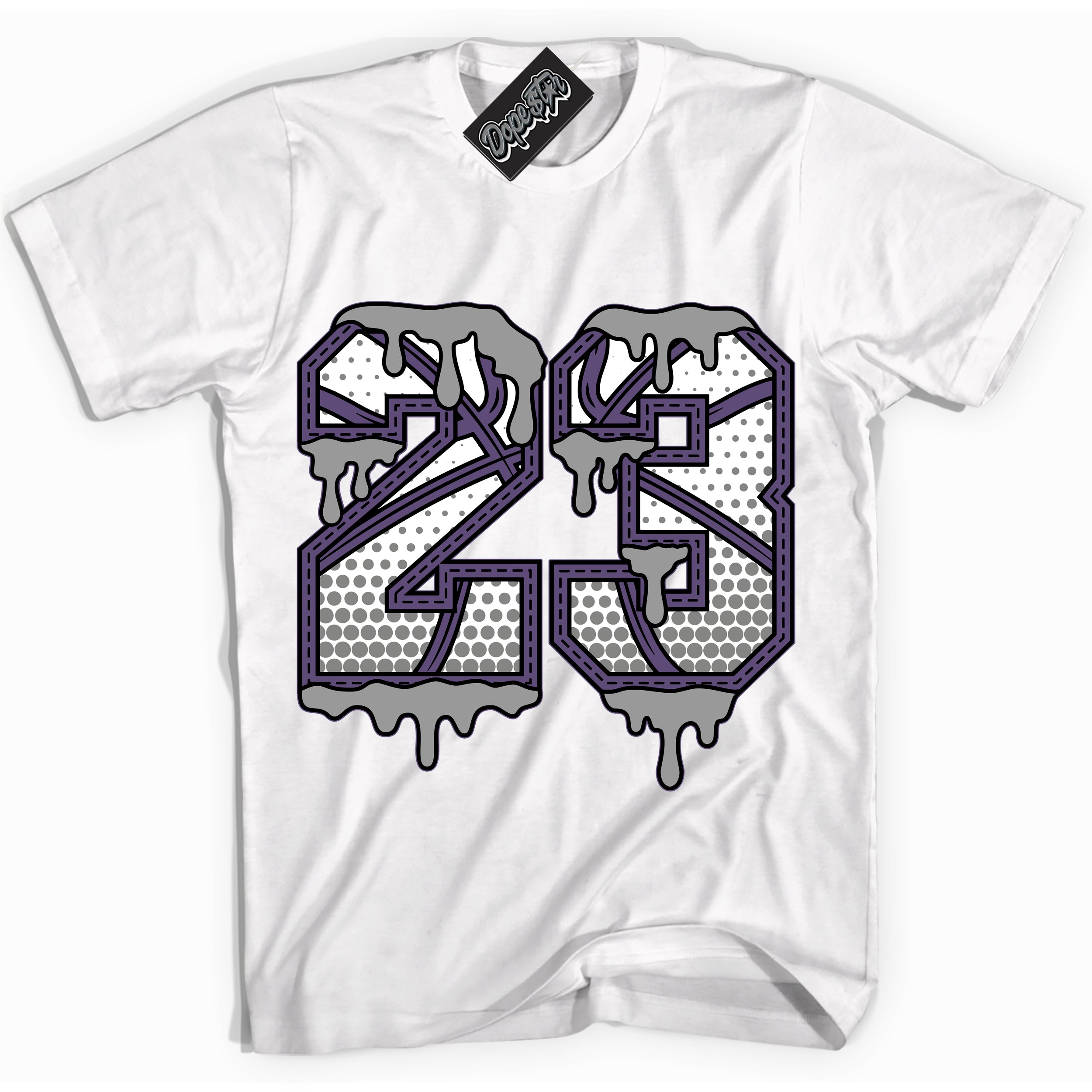 Cool White Shirt with “ 23 Ball” design that perfectly matches Punk Rock 1s Sneakers.