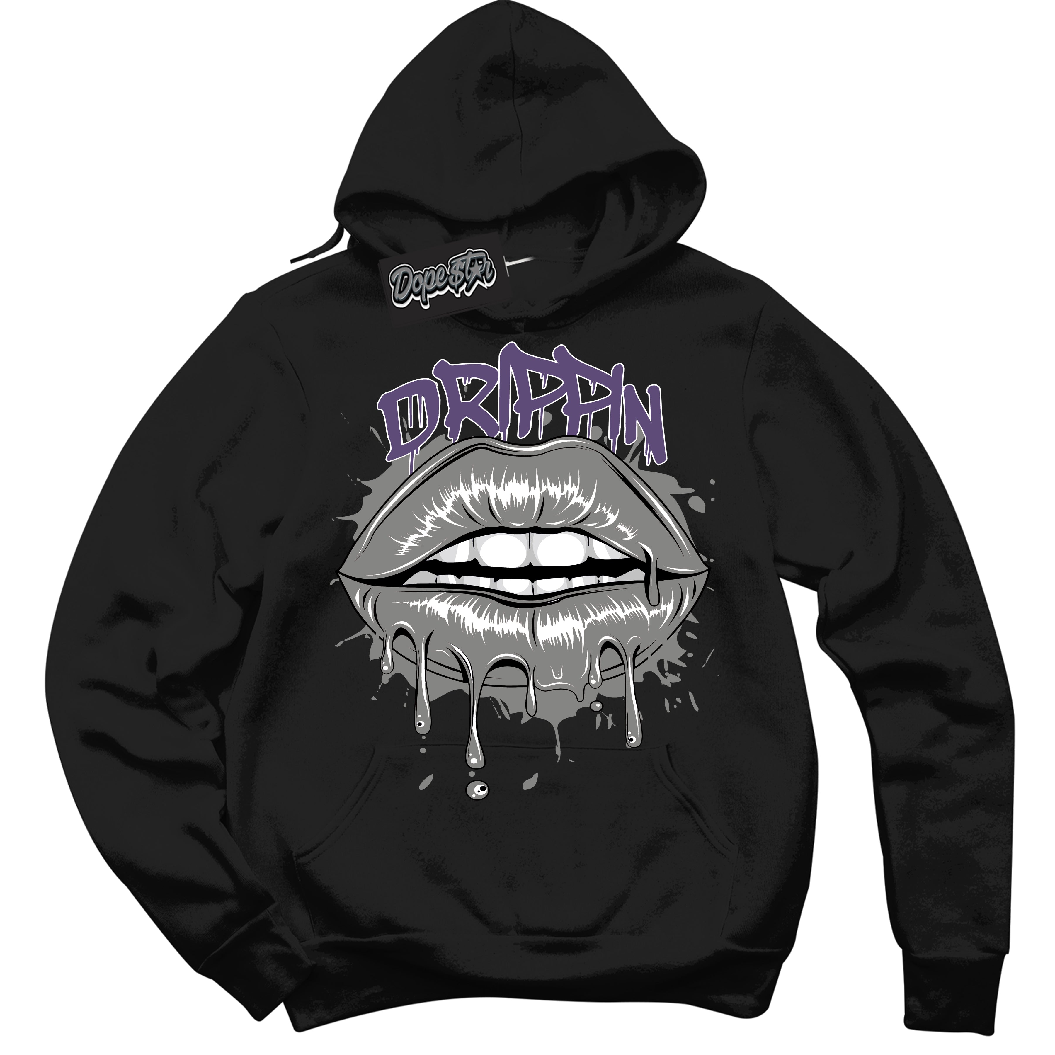 Cool Black Hoodie with “ Drippin ”  design that Perfectly Matches Punk Rock 1s Sneakers.