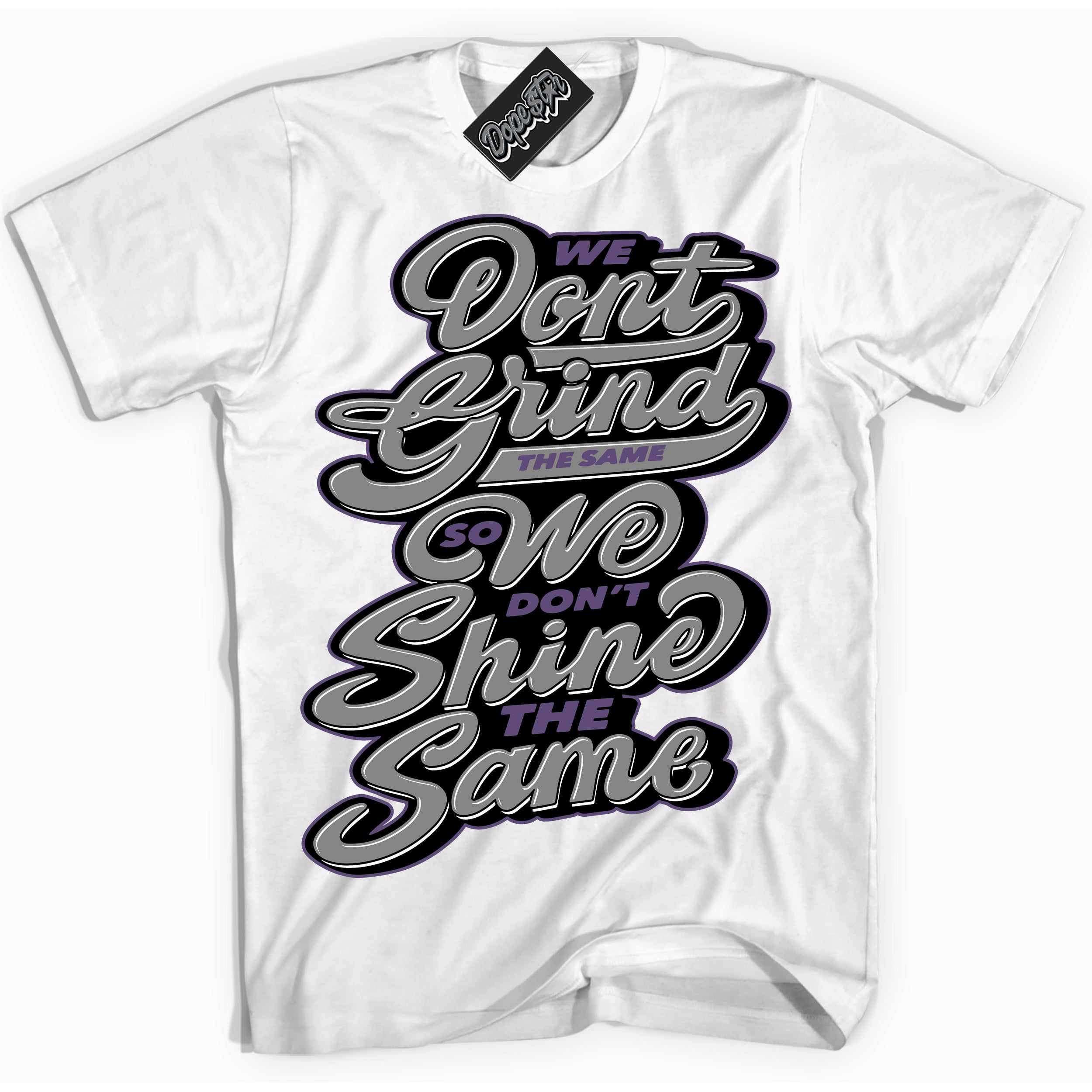 Cool White Shirt with “ Grind Shine” design that perfectly matches Punk Rock 1s Sneakers.