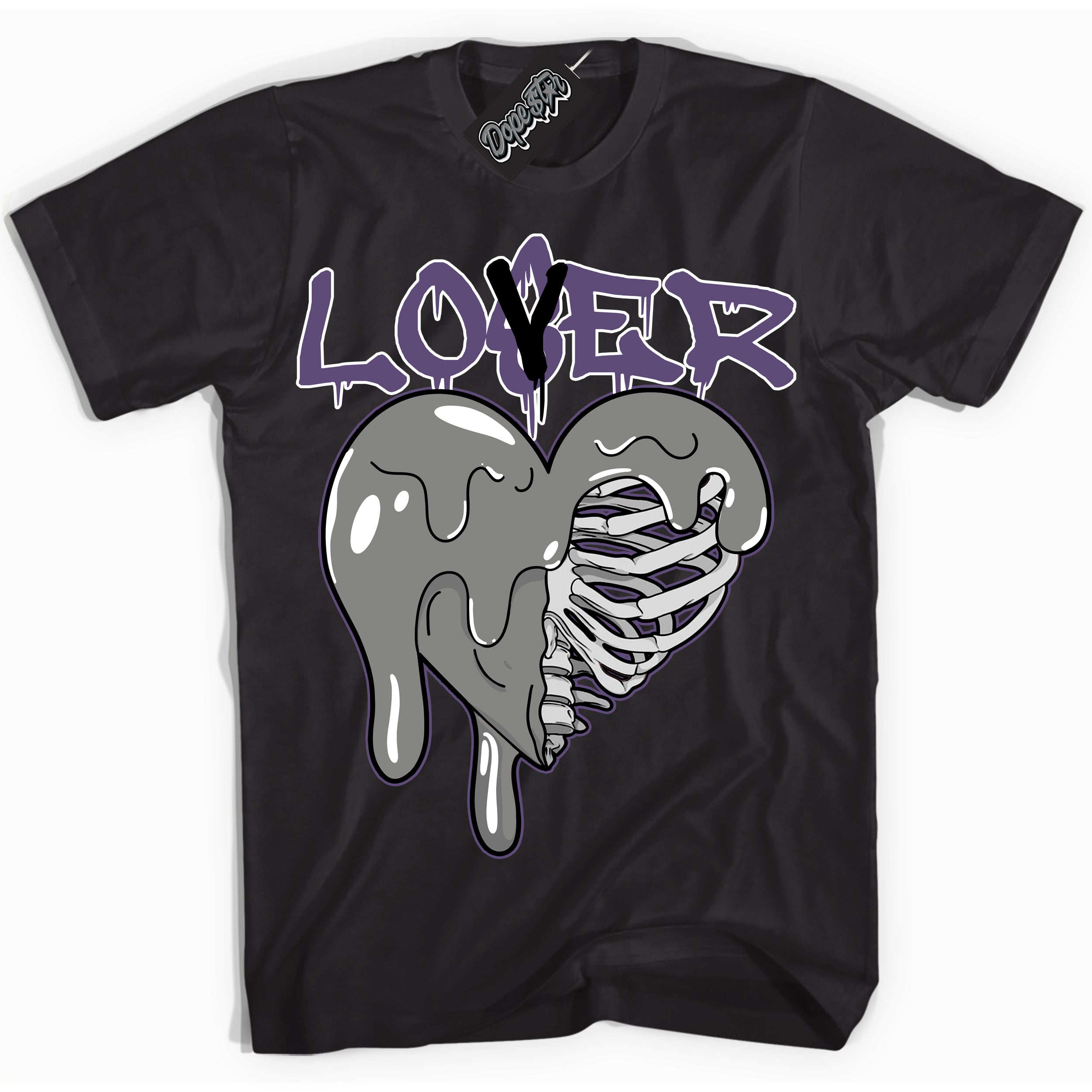 Cool Black Shirt with “ Lover Loser” design that perfectly matches Punk Rock 1s Sneakers.