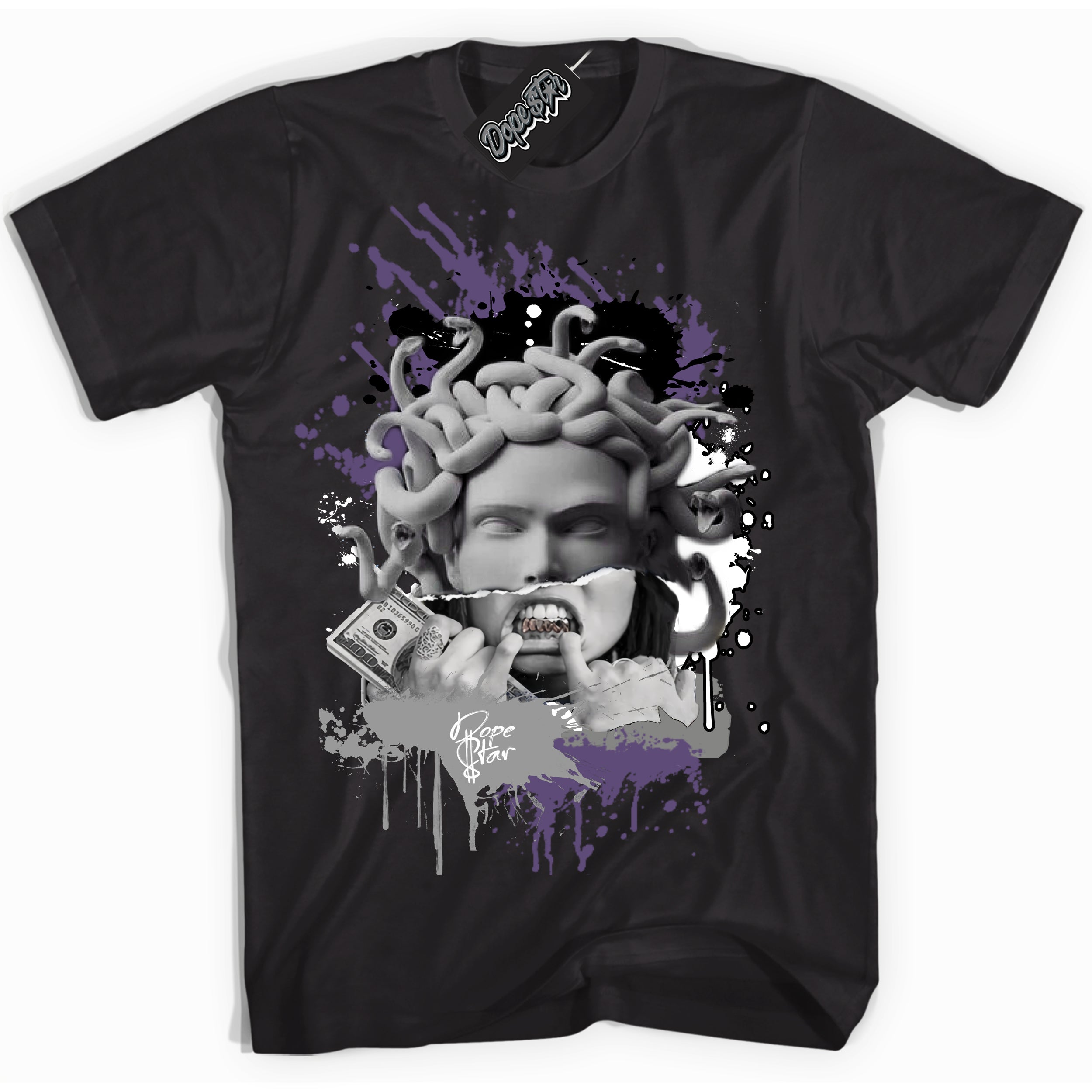 Cool Black Shirt with “ Medusa” design that perfectly matches Punk Rock 1s Sneakers.