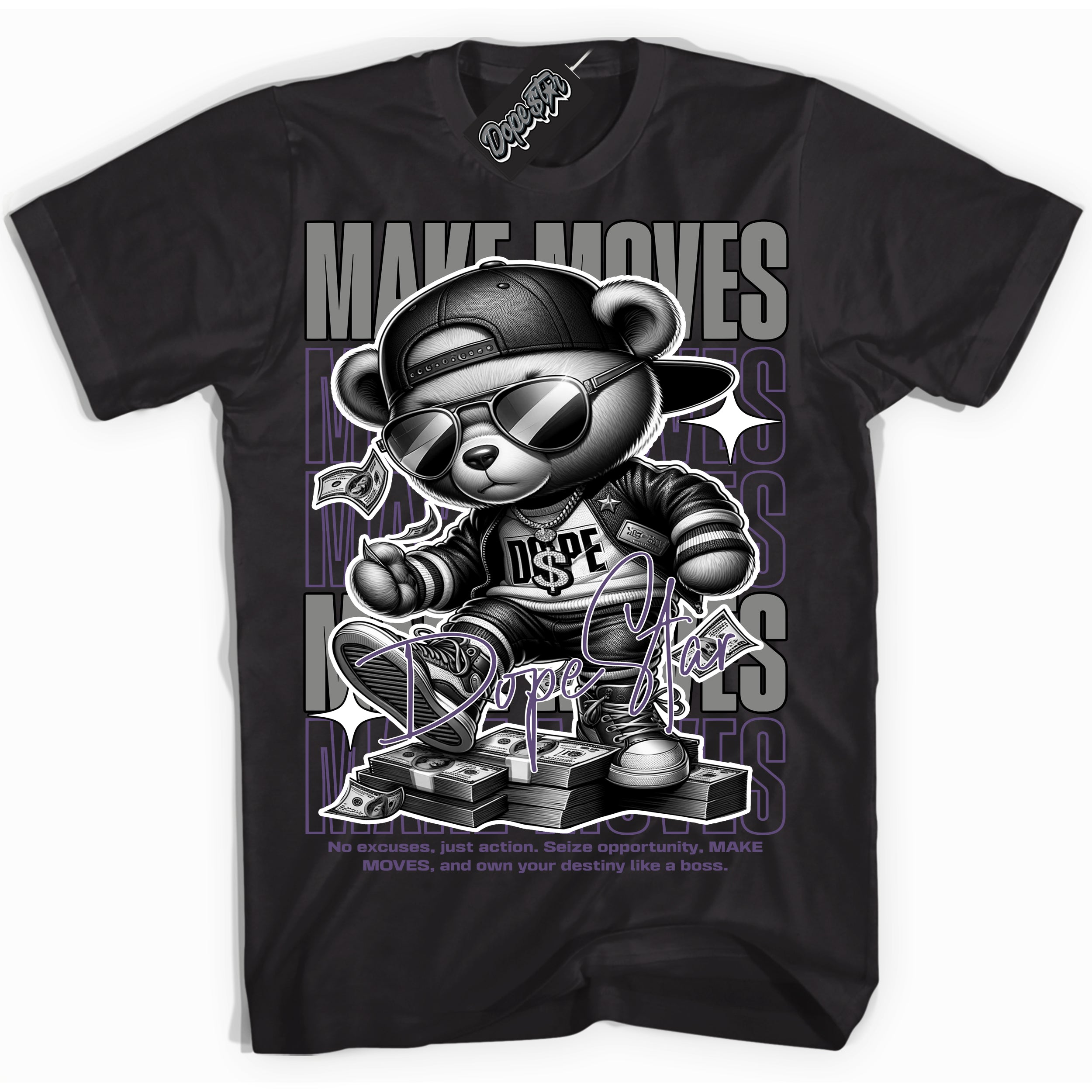 Cool Black Shirt with “ Makin Moves” design that perfectly matches Punk Rock 1s Sneakers.