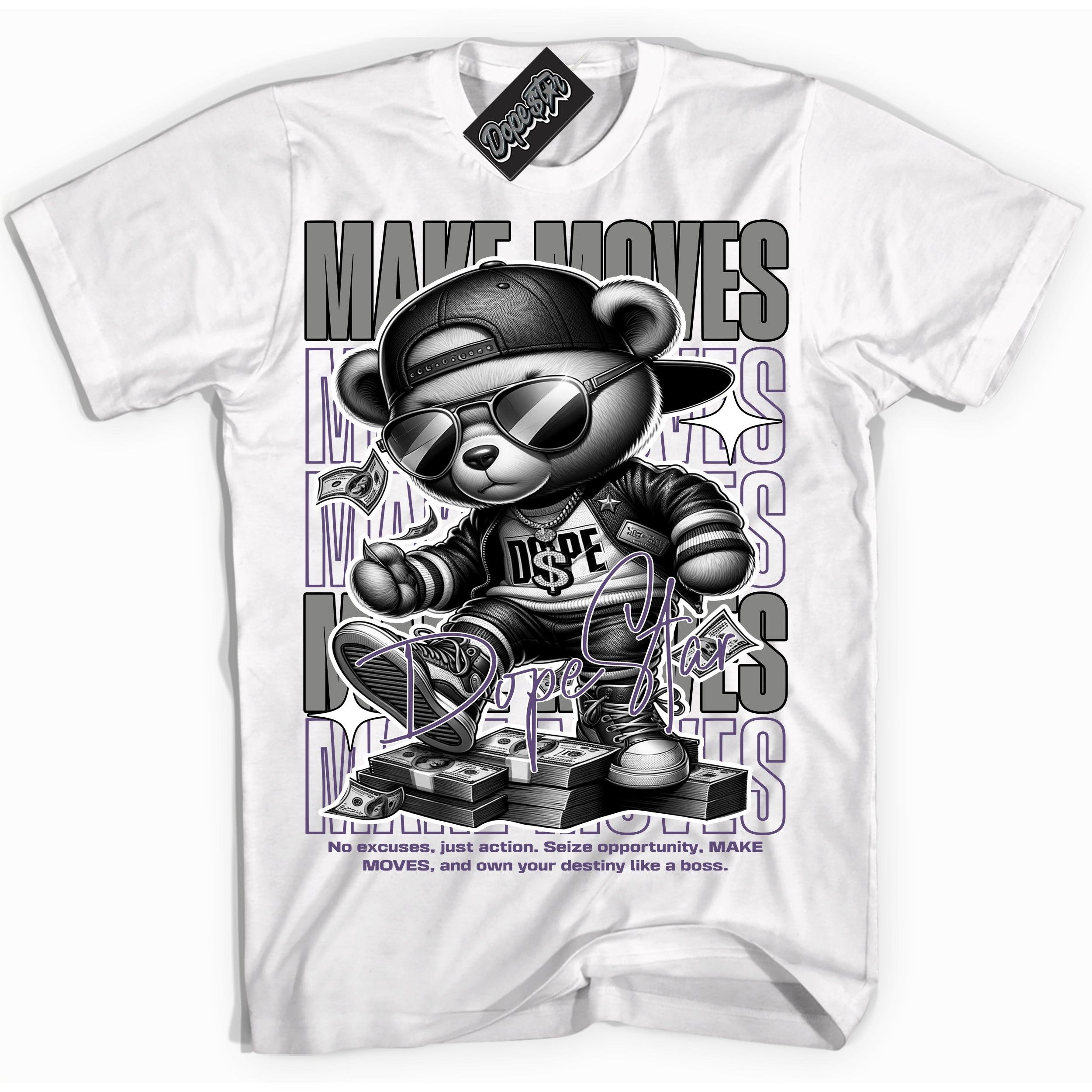 Cool White Shirt with “ Makin Moves” design that perfectly matches Punk Rock 1s Sneakers.