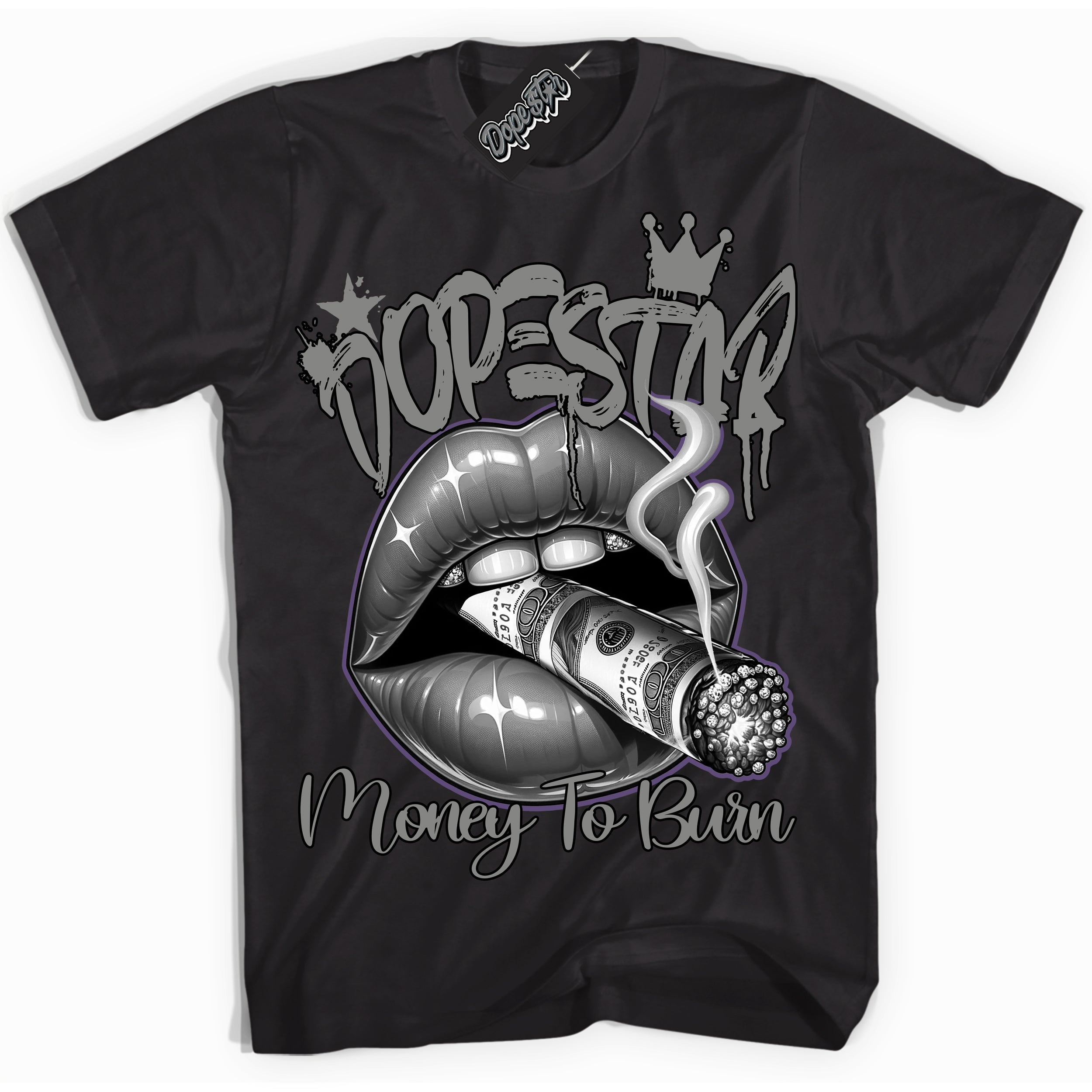 Cool Black Shirt with “ Money To Burn” design that perfectly matches Punk Rock 1s Sneakers.