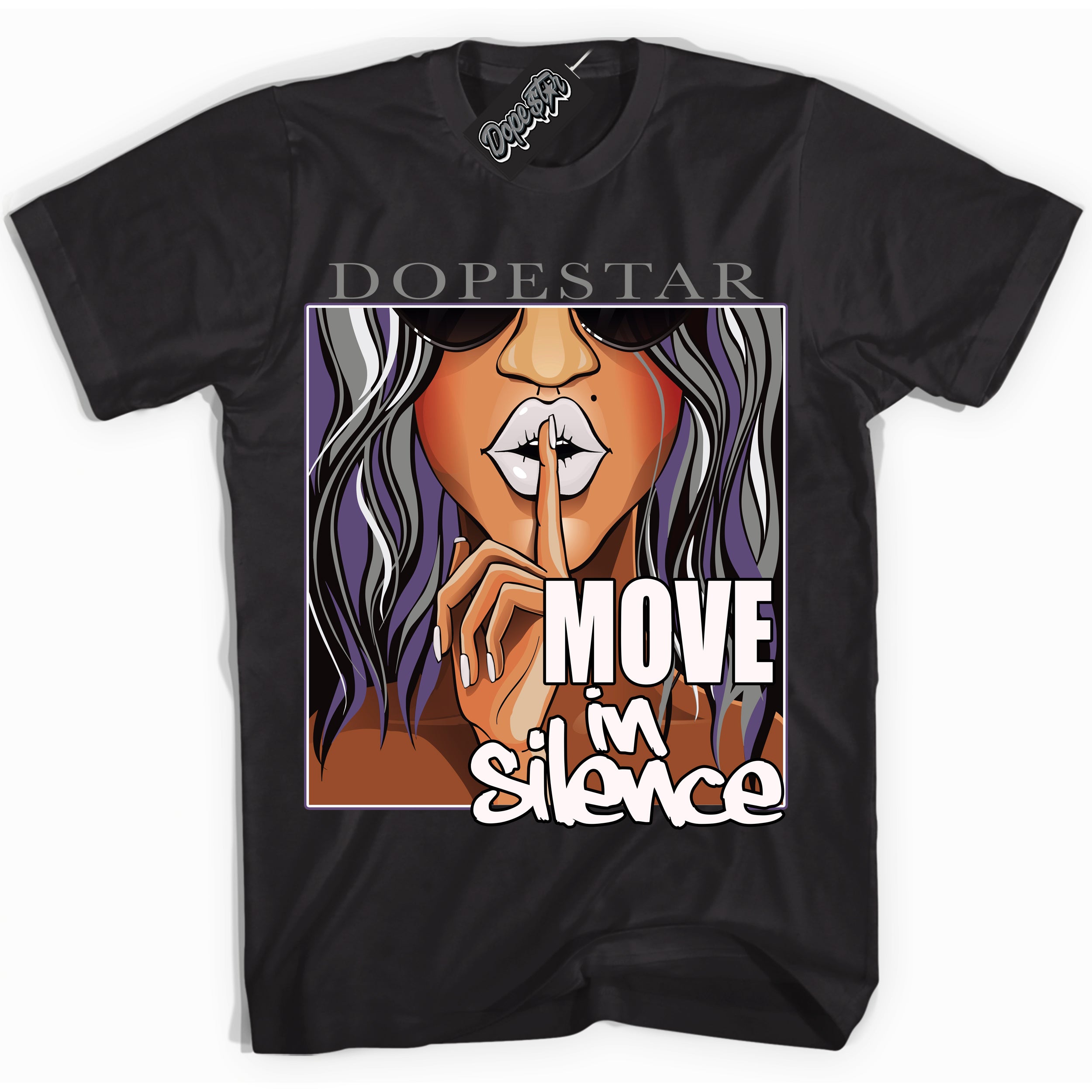 Cool Black Shirt with “ Move In Silence” design that perfectly matches Punk Rock 1s Sneakers.