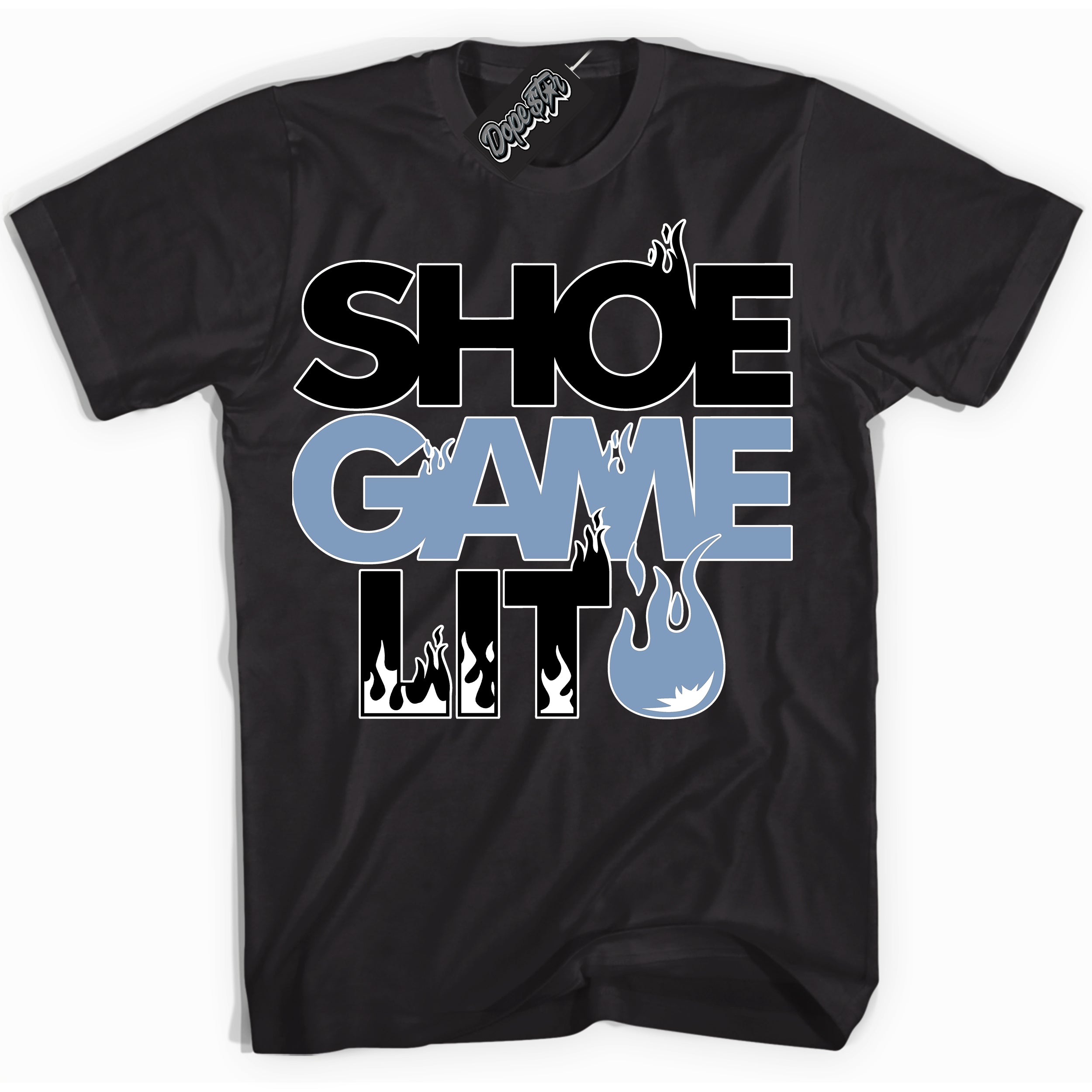 Cool Black Shirt with “ Shoe Game Lit ” design that perfectly matches Space Jam 1s Sneakers.