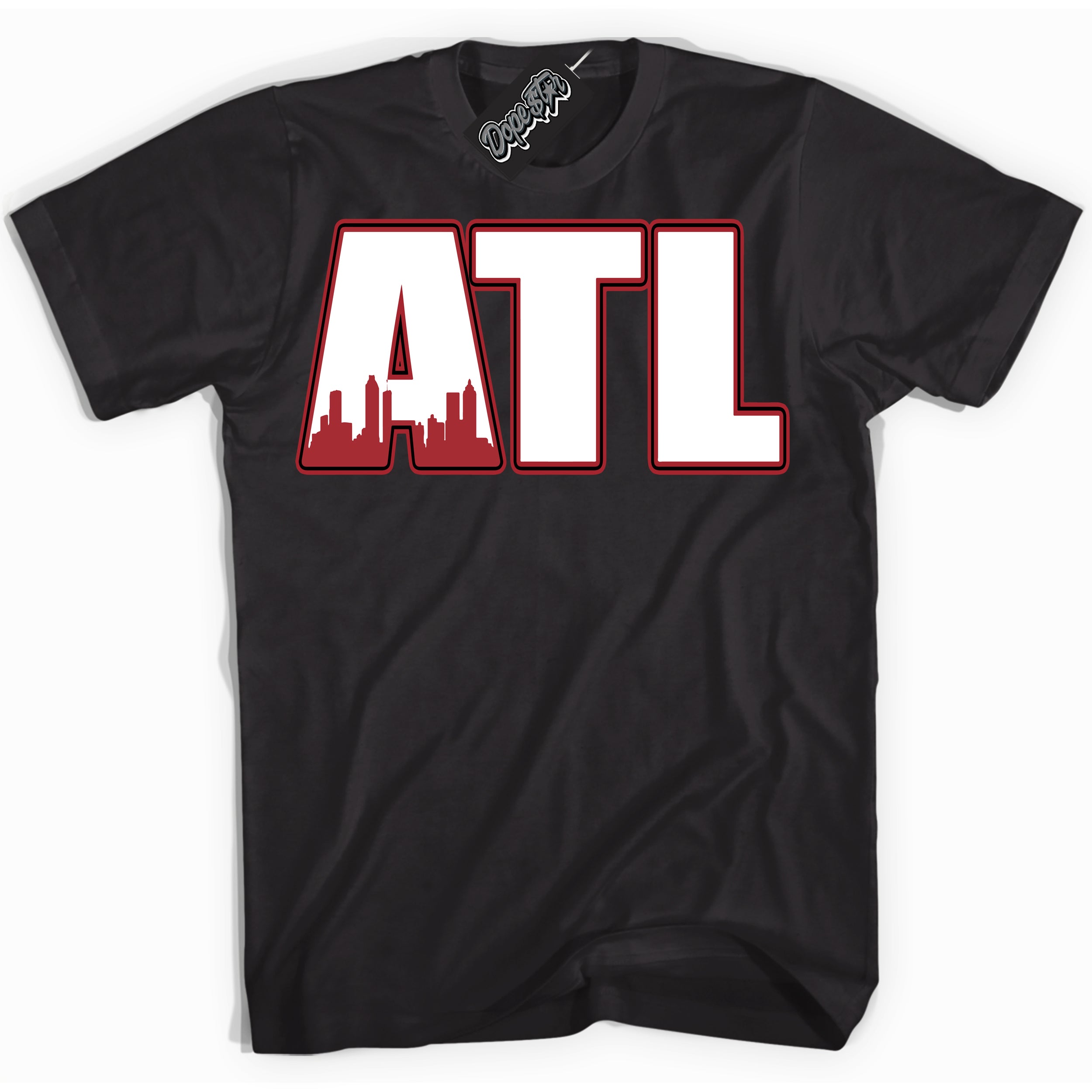 AJ1 Retro High OG Black Toe Reimagined 'Atlanta' Shirt - Black Streetwear Mockup | Sneakerhead T-shirt Matching Black Toe Reimagined AJ1 Highs| Limited Edition Jordan 1 Retro High OG Black Toe Reimagined Shirt for Men & Women | Drip with Your Black Toe Reimagined 1s Kicks | Sneakerhead Fashion Must-Have.