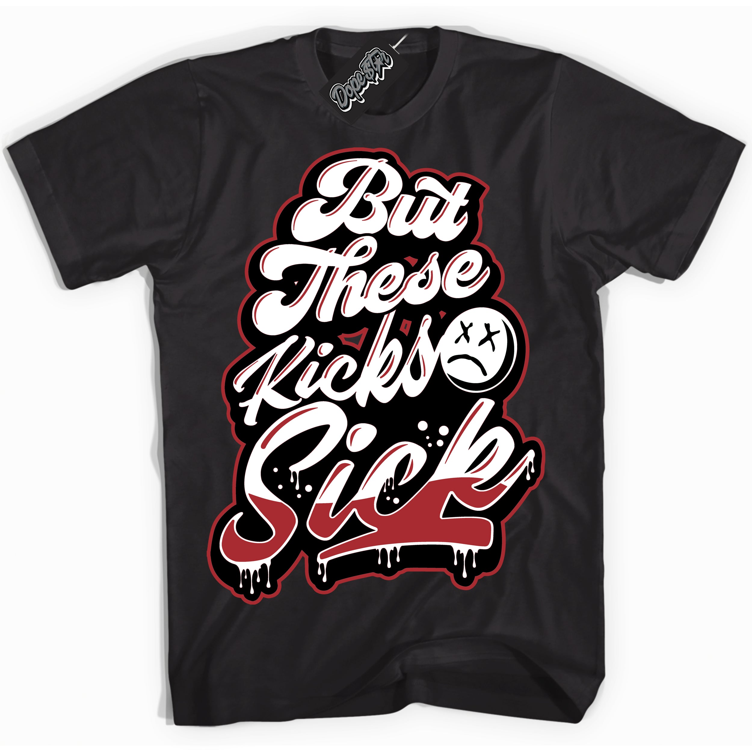 AJ1 Retro High OG Black Toe Reimagined 'Kick Sick' Shirt - Black Streetwear Mockup | Sneakerhead T-shirt Matching Black Toe Reimagined AJ1 Highs| Limited Edition Jordan 1 Retro High OG Black Toe Reimagined Shirt for Men & Women | Drip with Your Black Toe Reimagined 1s Kicks | Sneakerhead Fashion Must-Have.