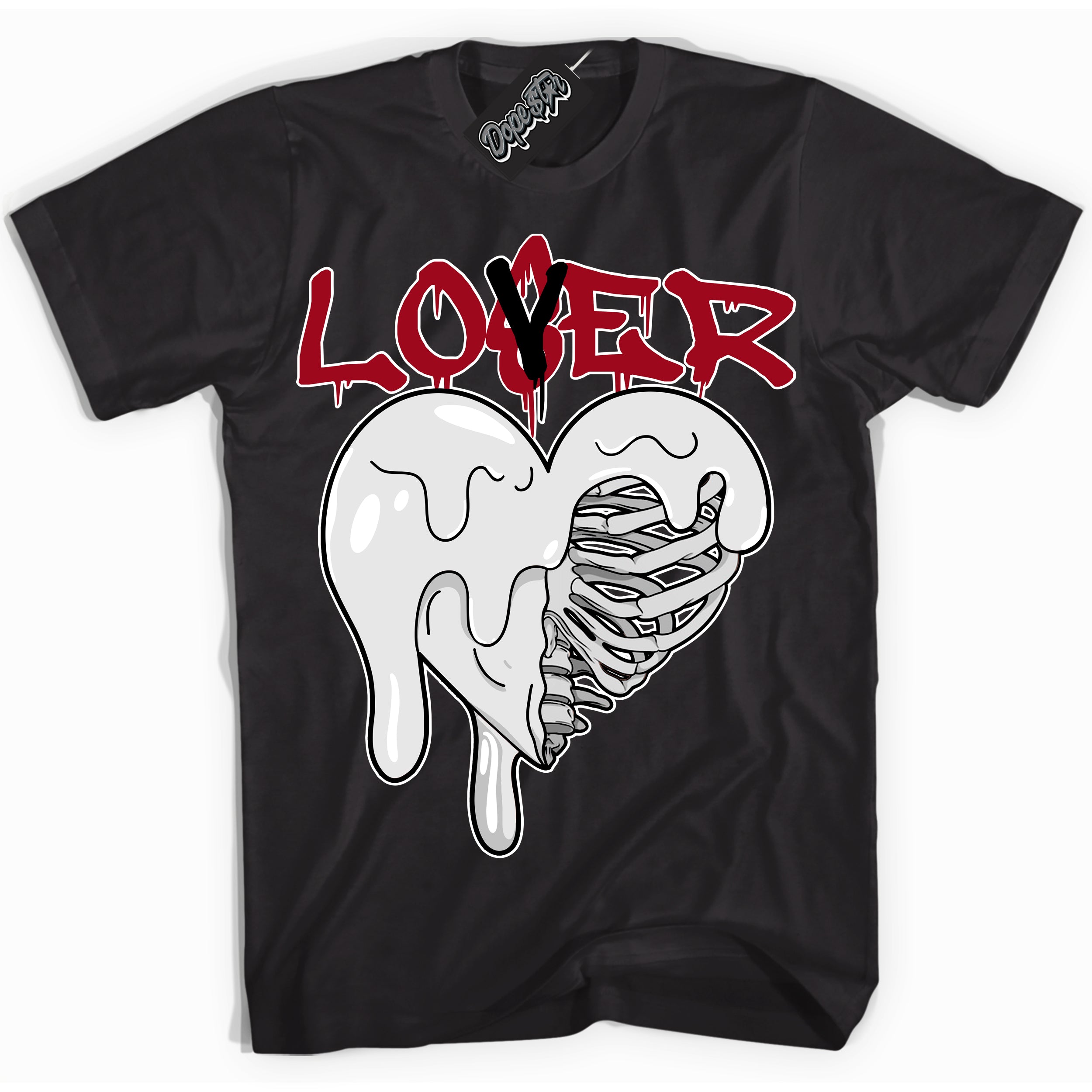 AJ1 Retro High OG Black Toe Reimagined 'Lover Loser' Shirt - Black Streetwear Mockup | Sneakerhead T-shirt Matching Black Toe Reimagined AJ1 Highs| Limited Edition Jordan 1 Retro High OG Black Toe Reimagined Shirt for Men & Women | Drip with Your Black Toe Reimagined 1s Kicks | Sneakerhead Fashion Must-Have.