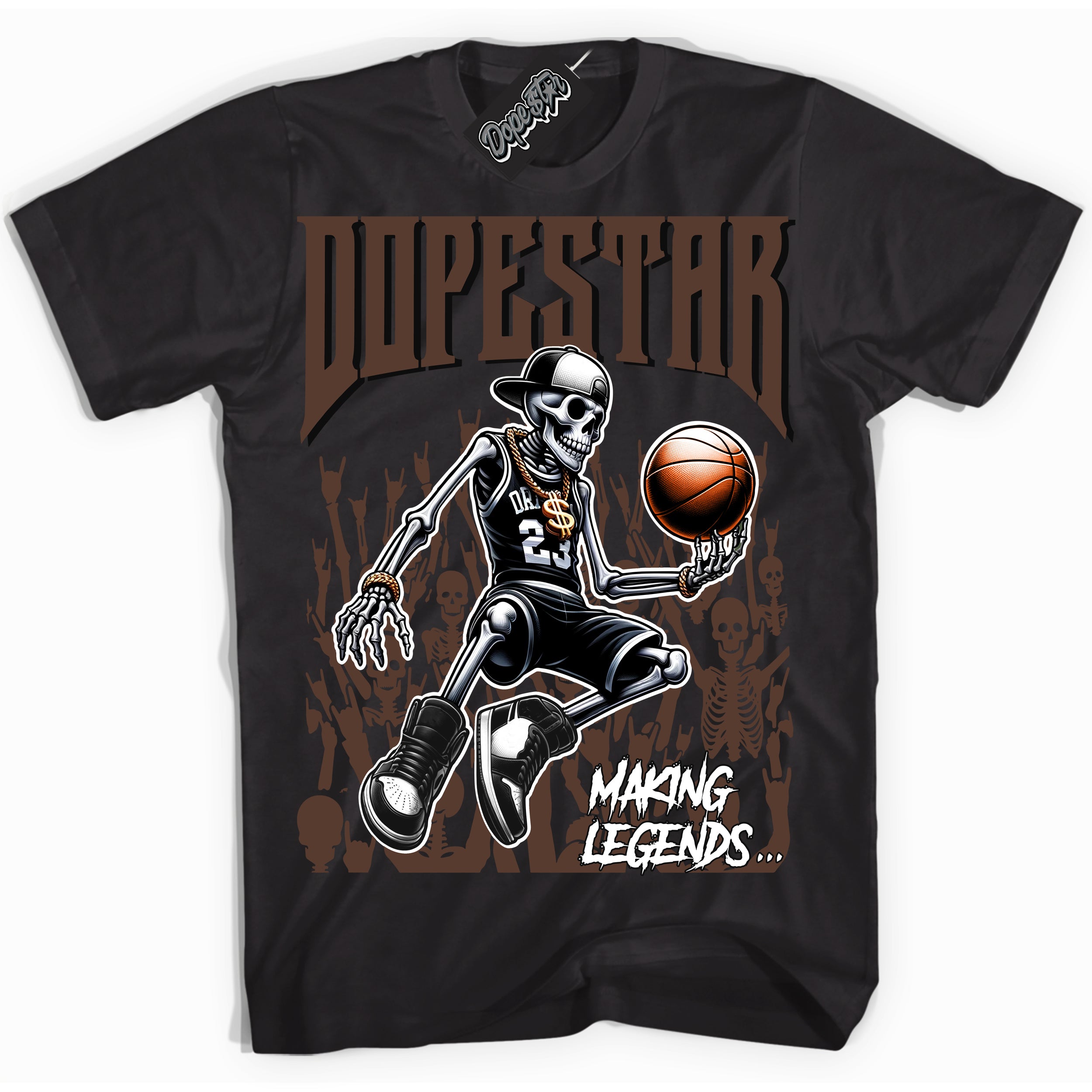 Cool Black Shirt with “ Making Legends ” design that perfectly matches Palomino 1s Sneakers.