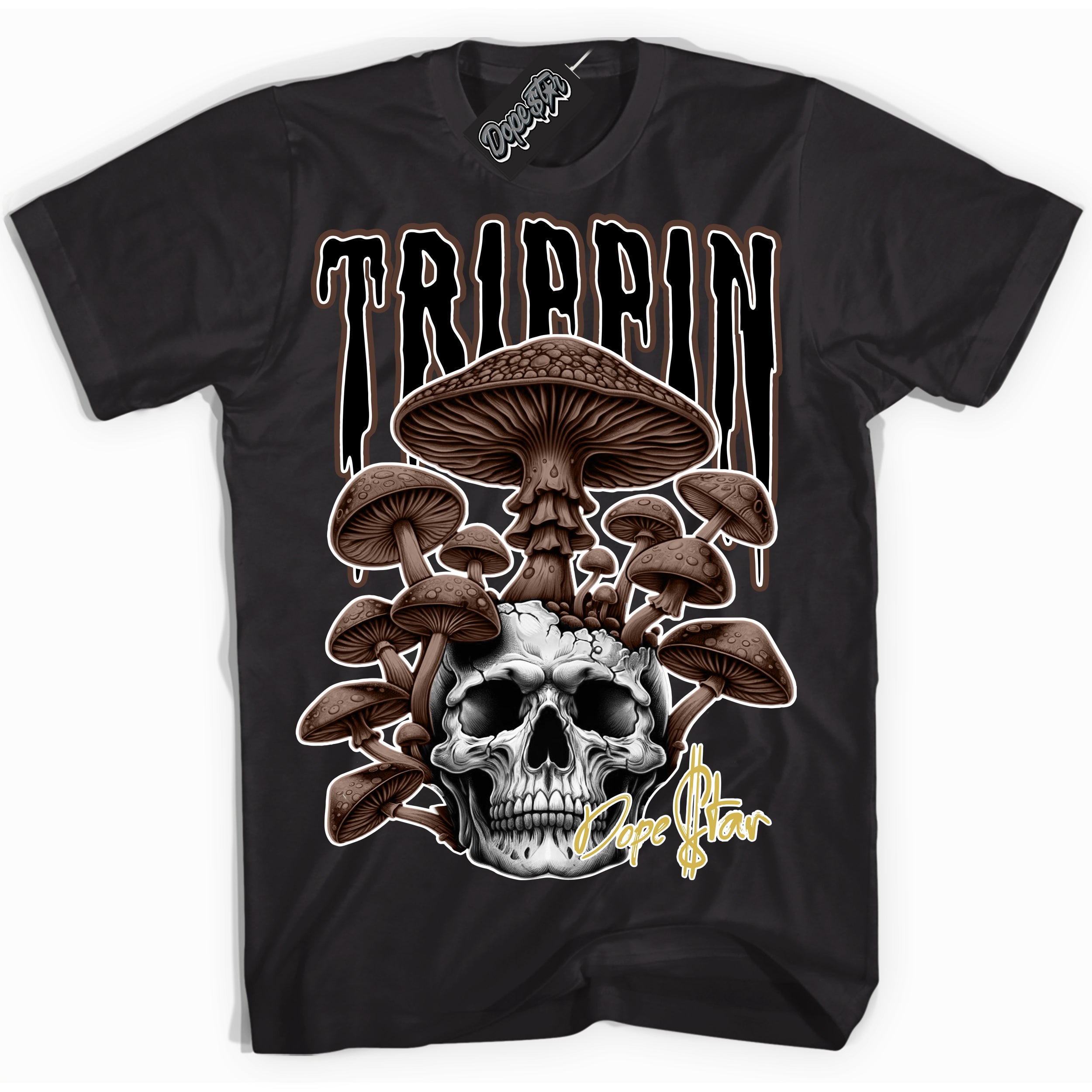 Cool Black Shirt with “Trippin” design that perfectly matches the Palomino 1s Sneakers.