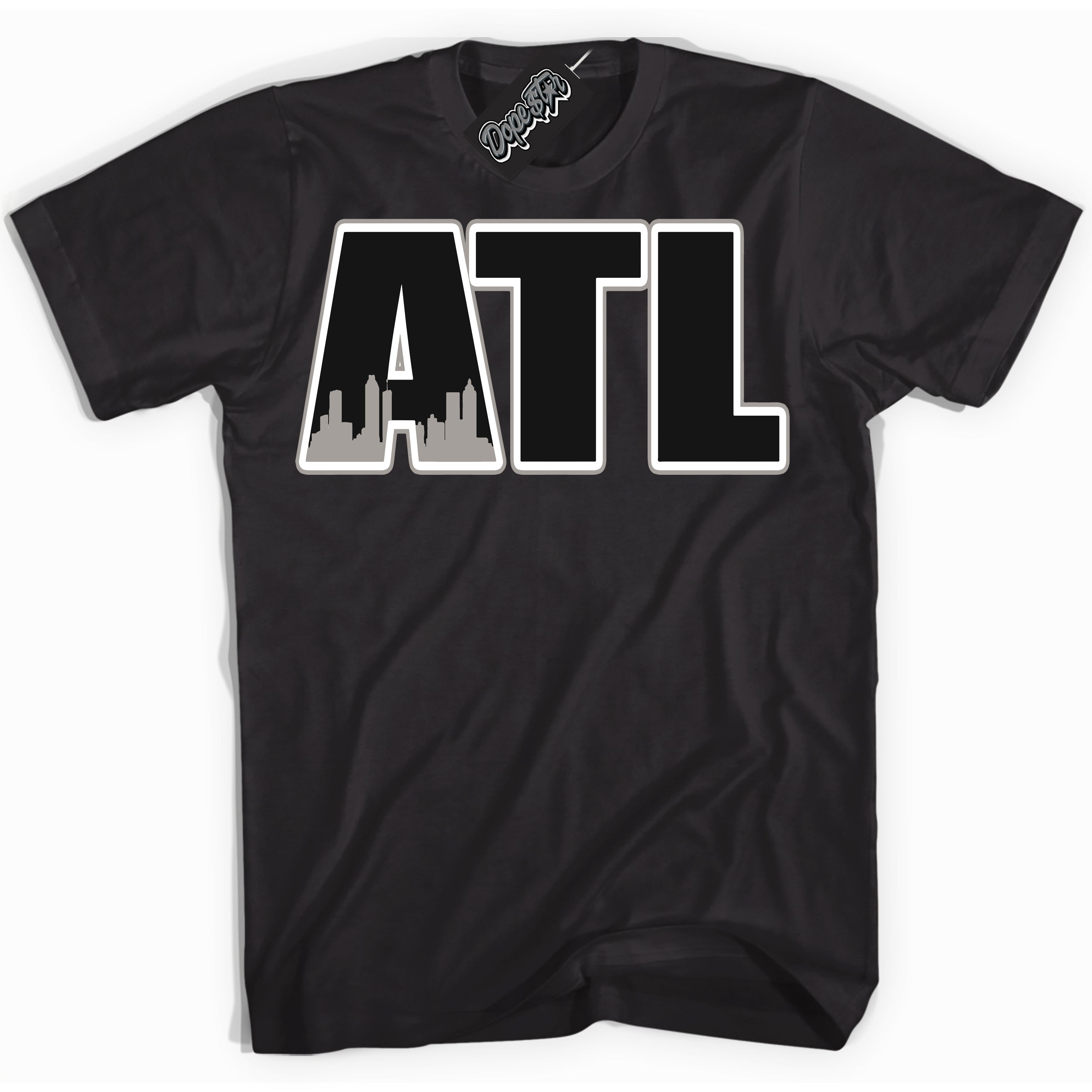 Cool Black Shirt with “Atlanta” design that perfectly matches the Satin Shadow 1s Jordans.